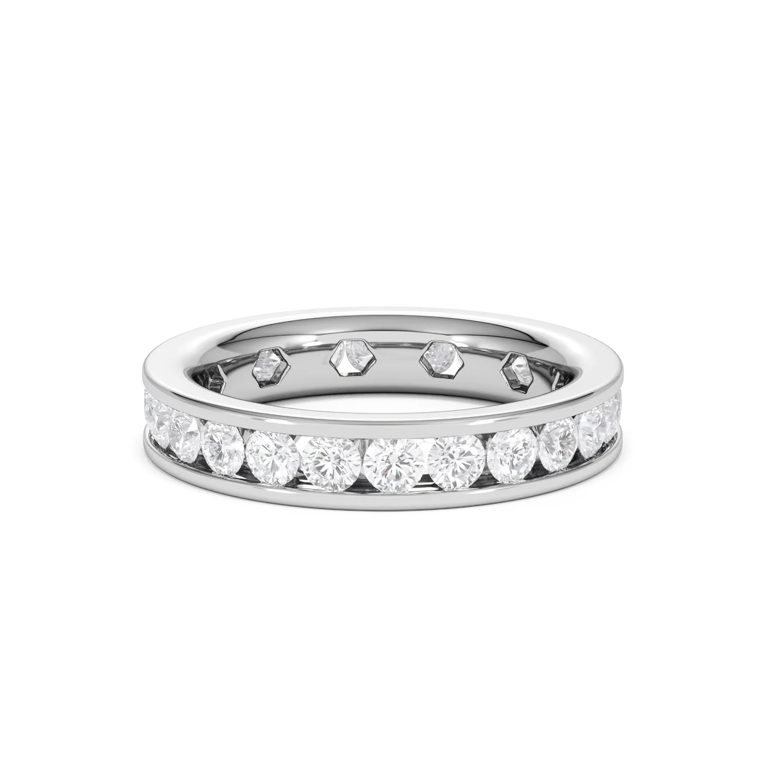 Rae Lab Diamond Eternity Ring Channel Set 2.00ct G/Vs 18K White Gold - Image 65