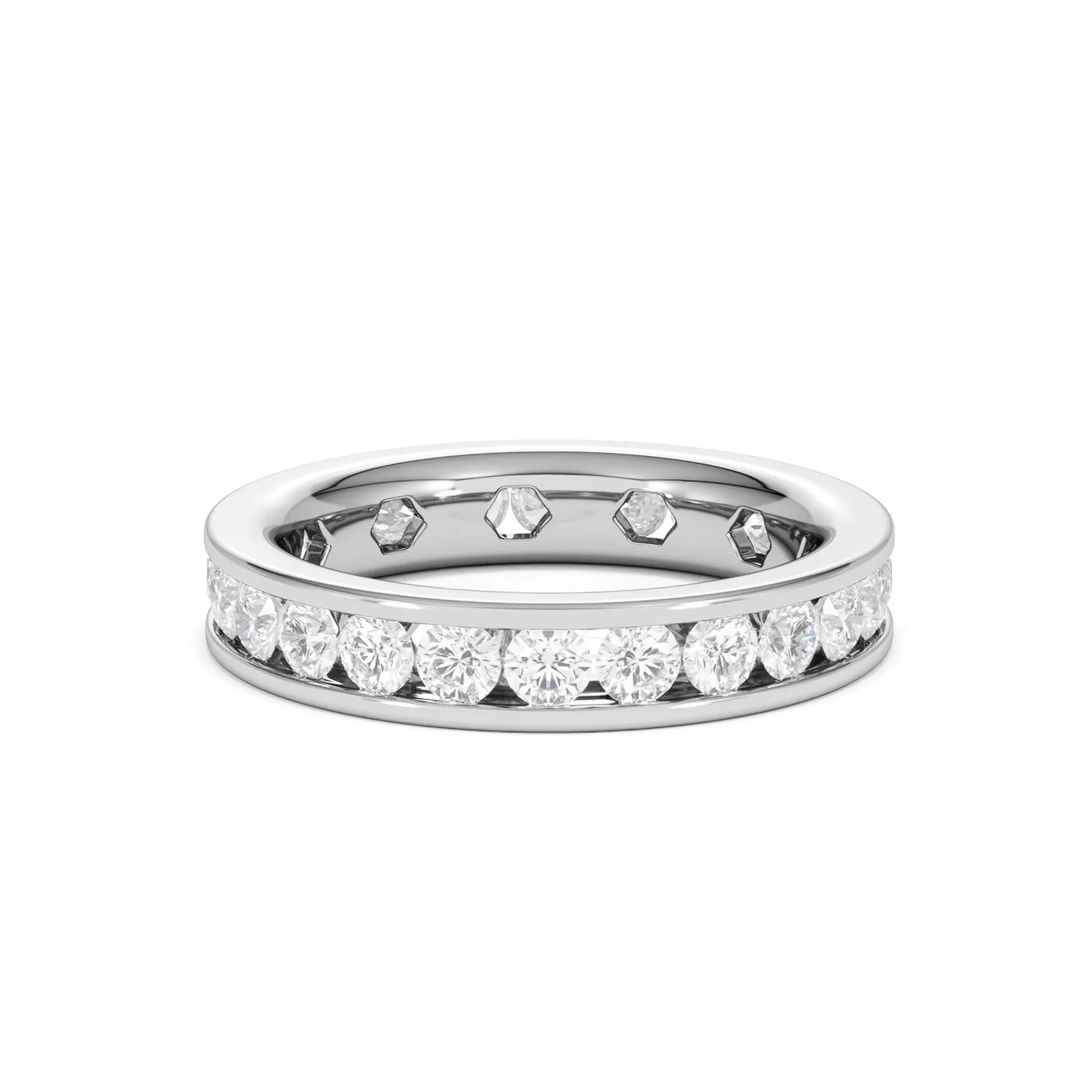 Rae Lab Diamond Eternity Ring Channel Set 2.00ct G/Vs 18K White Gold - Image 71