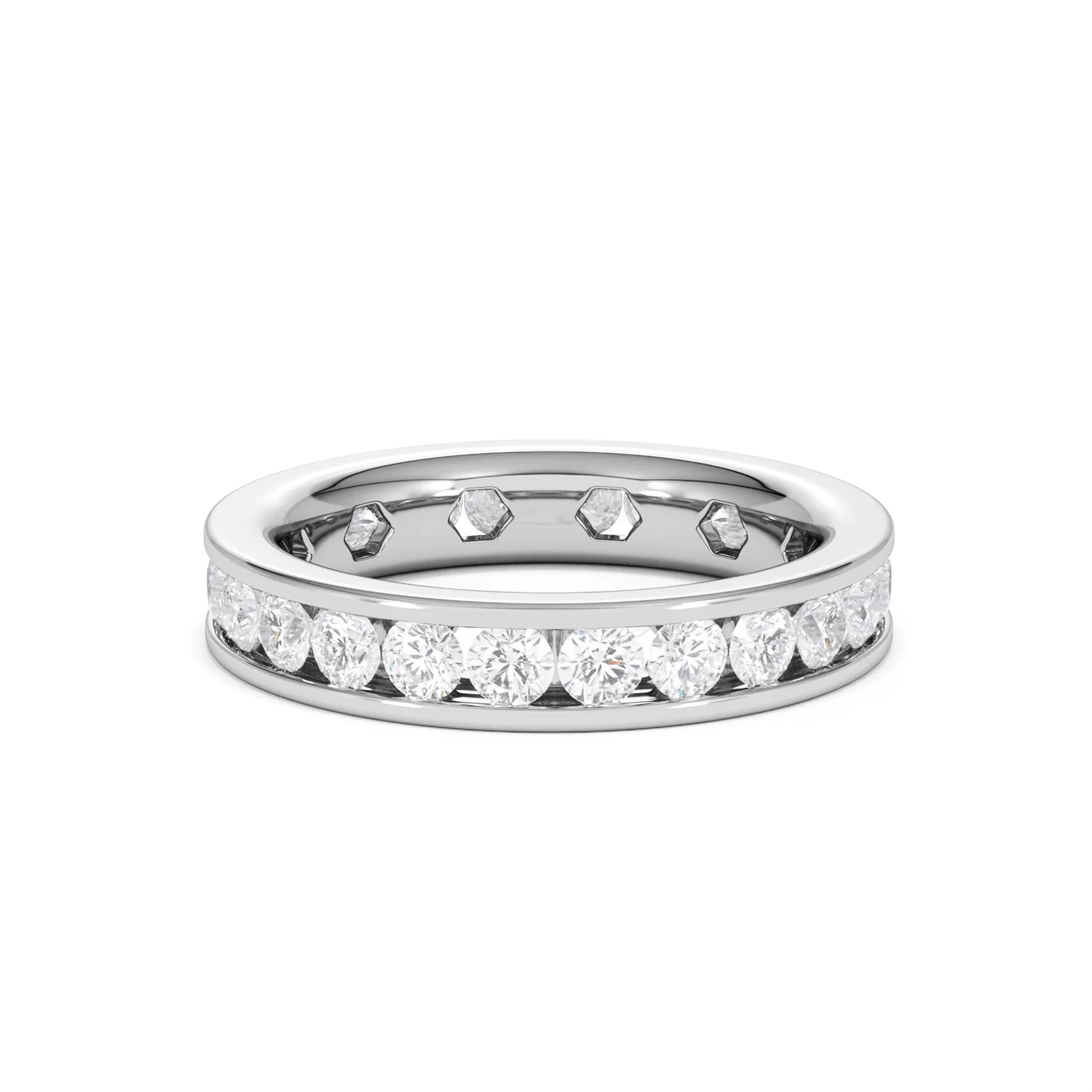 Rae Lab Diamond Eternity Ring Channel Set 2.00ct G/Vs 18K White Gold - Image 73
