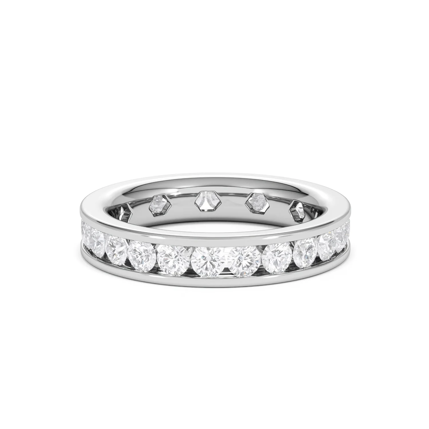 Rae Lab Diamond Eternity Ring Channel Set 2.00ct G/Vs 18K White Gold - Image 77