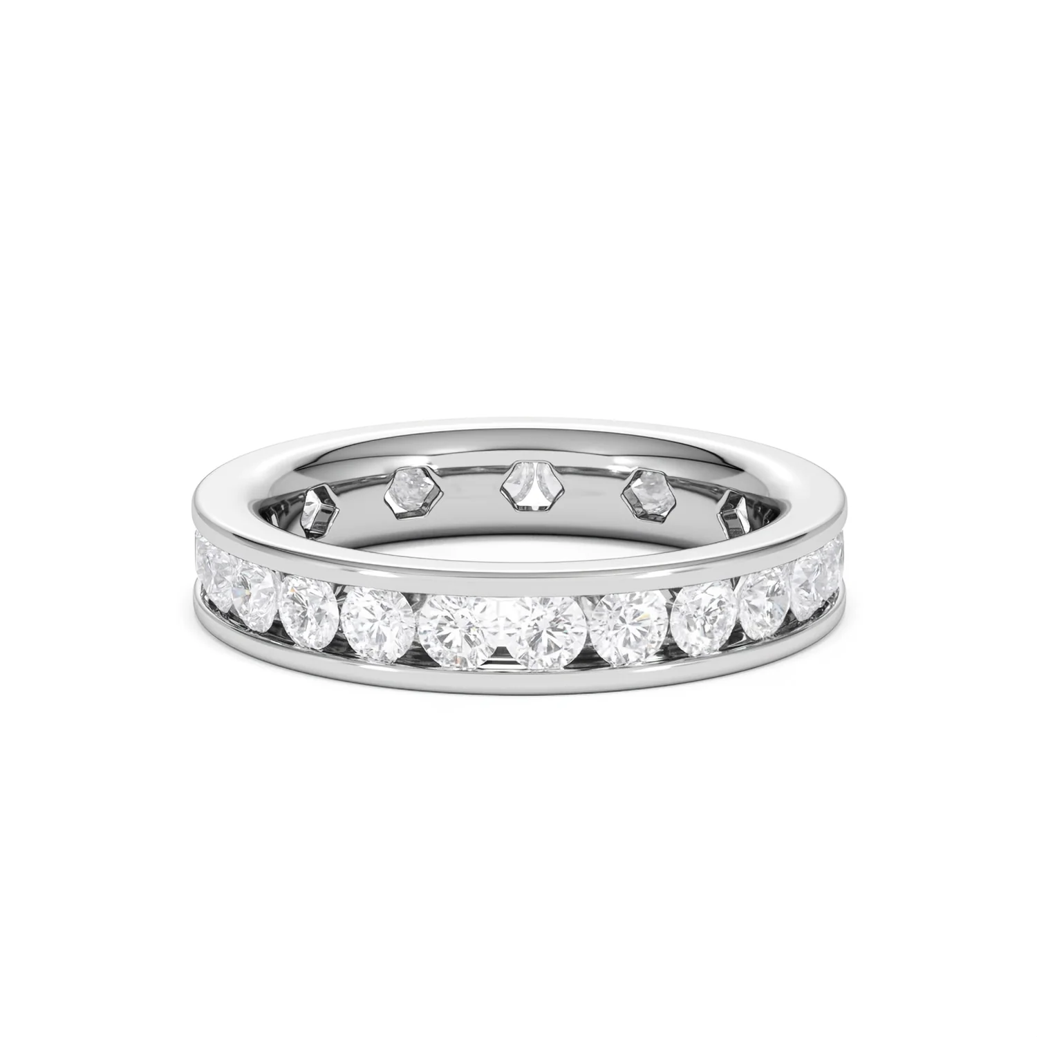 Rae Lab Diamond Eternity Ring Channel Set 2.00ct G/Vs 18K White Gold - Image 82