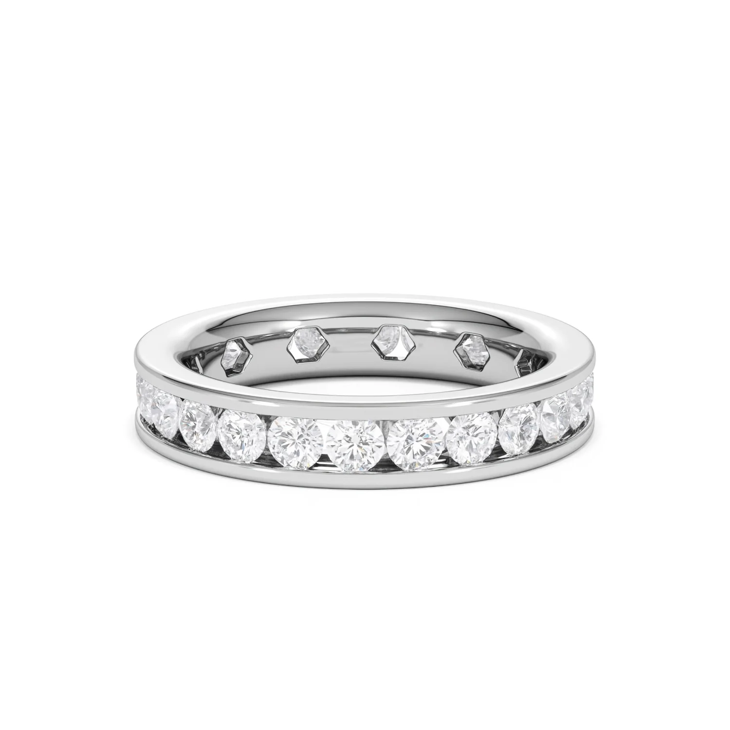Rae Lab Diamond Eternity Ring Channel Set 2.00ct G/Vs 18K White Gold - Image 87