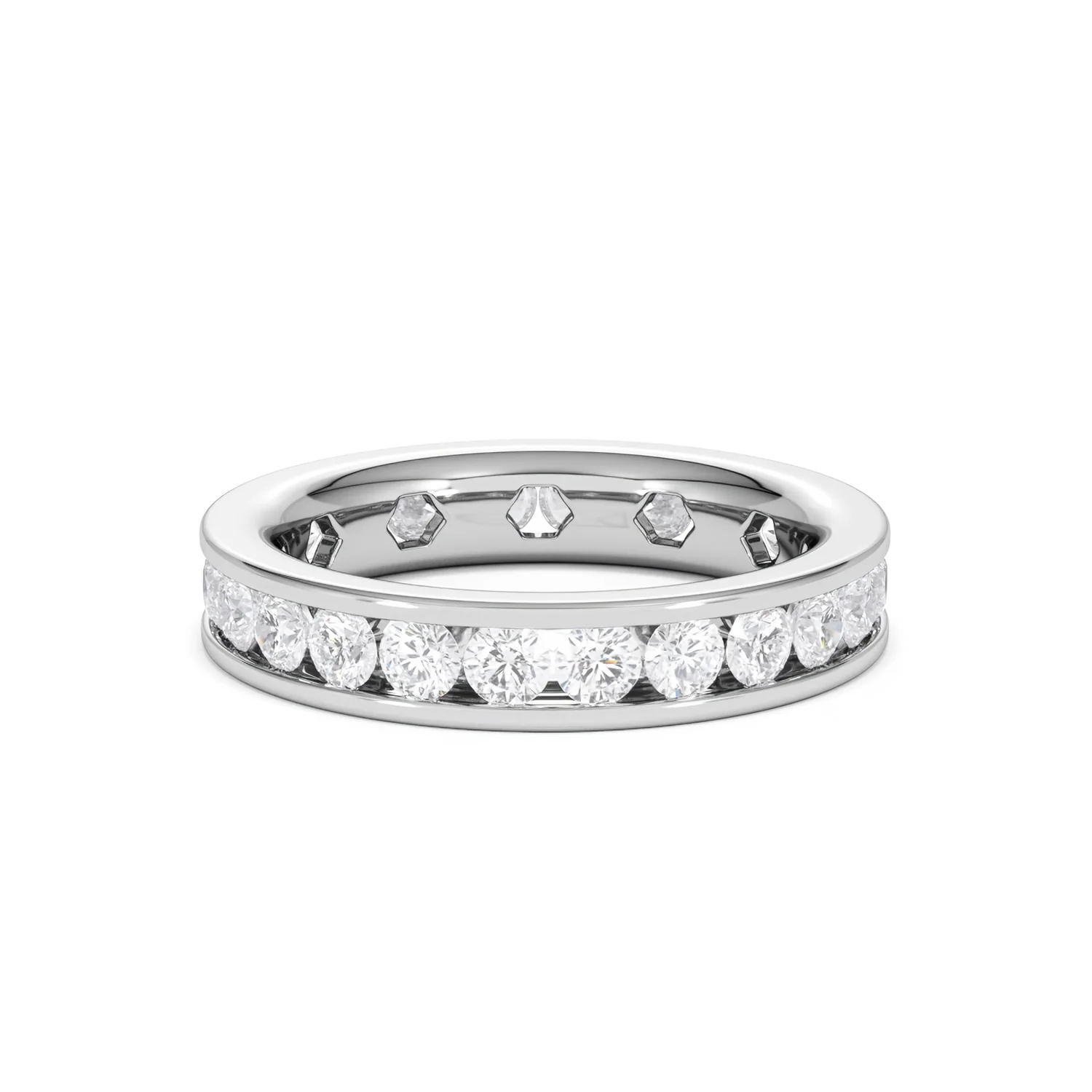 Rae Lab Diamond Eternity Ring Channel Set 2.00ct G/Vs in Platinum - Image 10