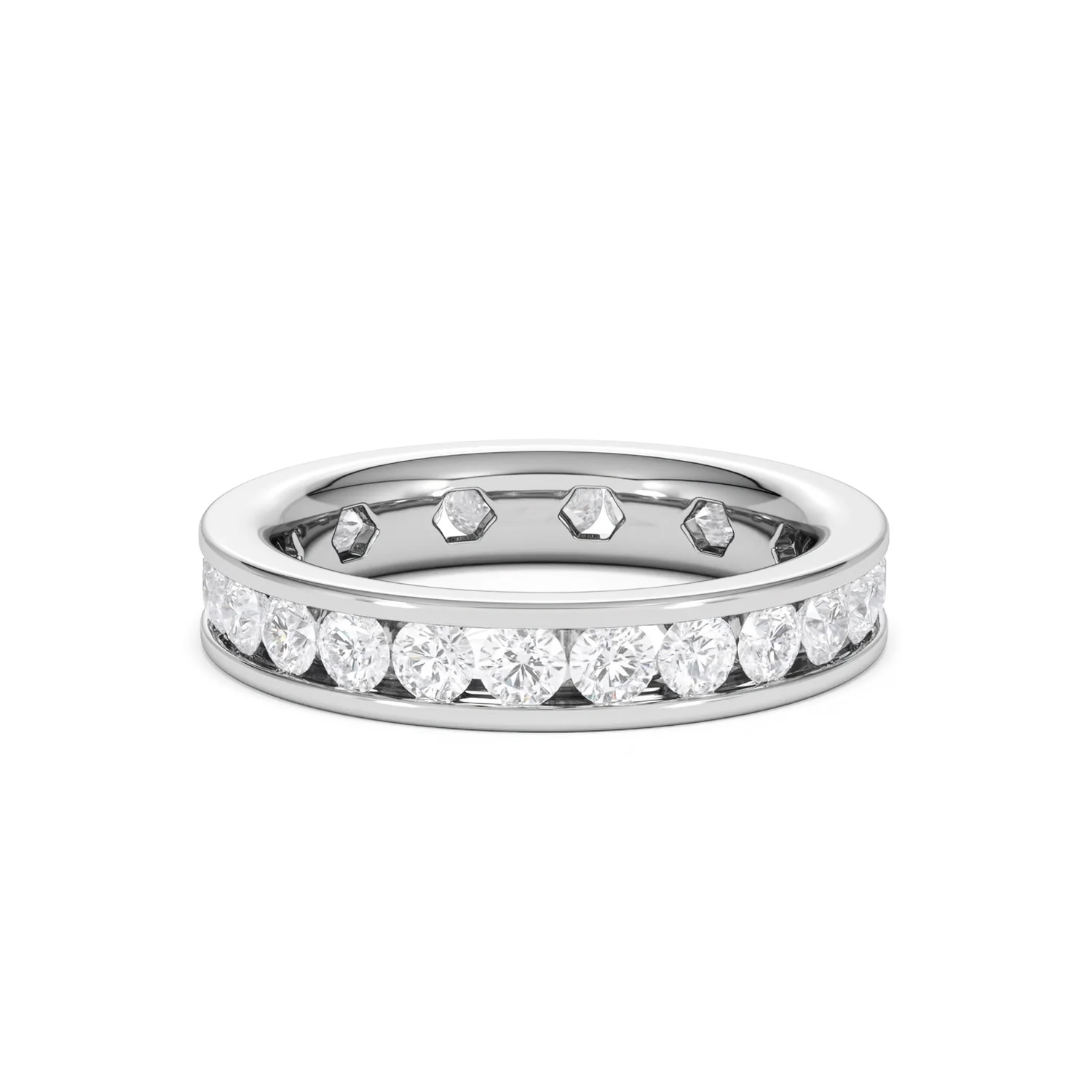 Rae Lab Diamond Eternity Ring Channel Set 2.00ct G/Vs in Platinum - Image 14