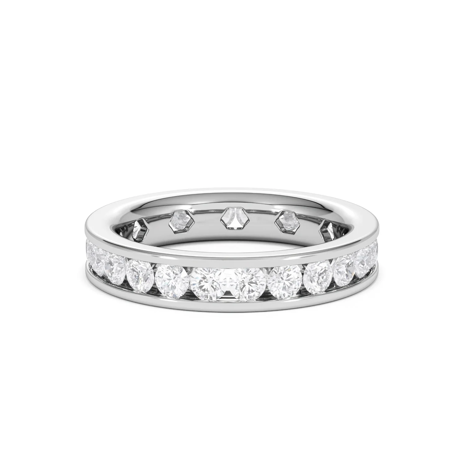 Rae Lab Diamond Eternity Ring Channel Set 2.00ct G/Vs in Platinum - Image 16