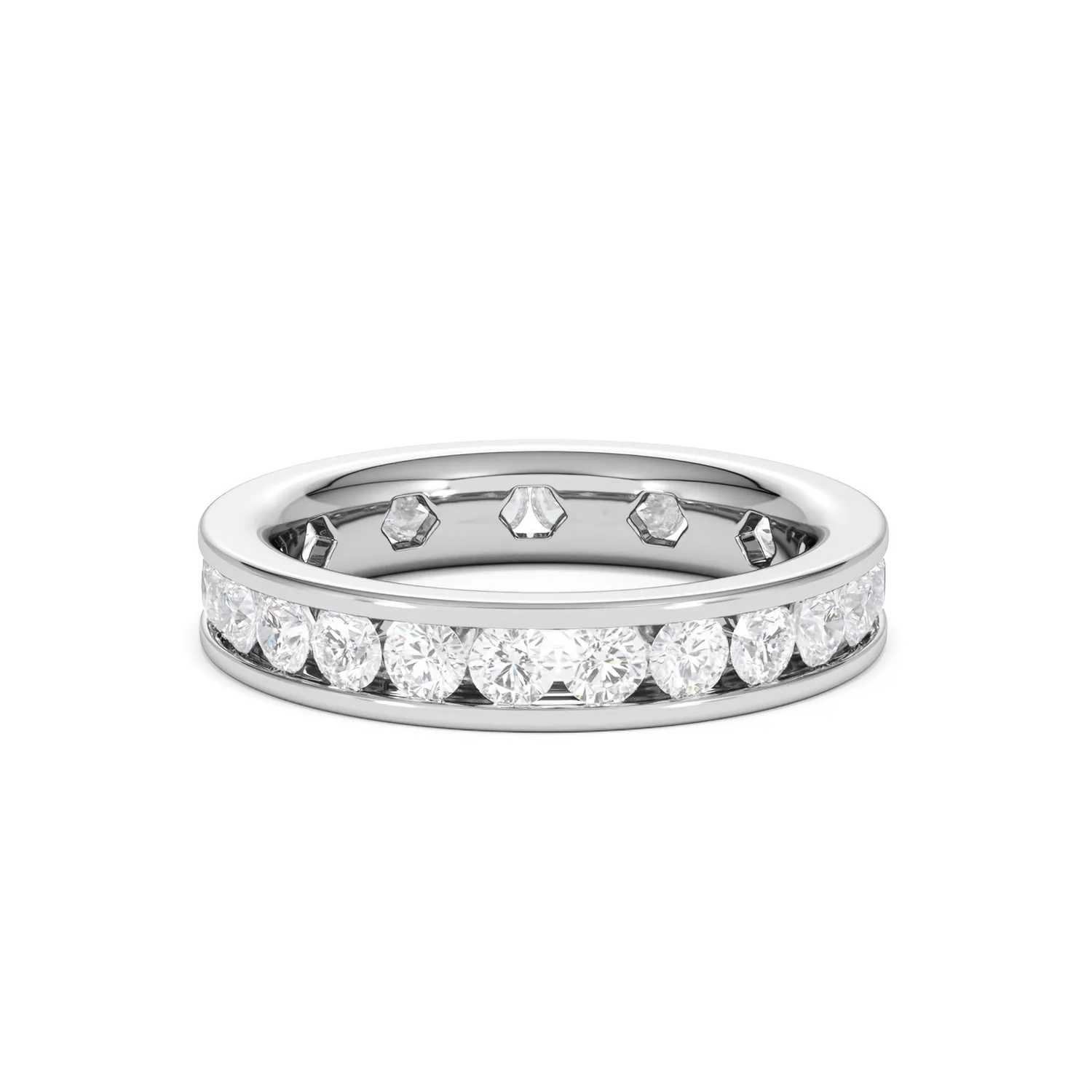 Rae Lab Diamond Eternity Ring Channel Set 2.00ct G/Vs in Platinum - Image 17