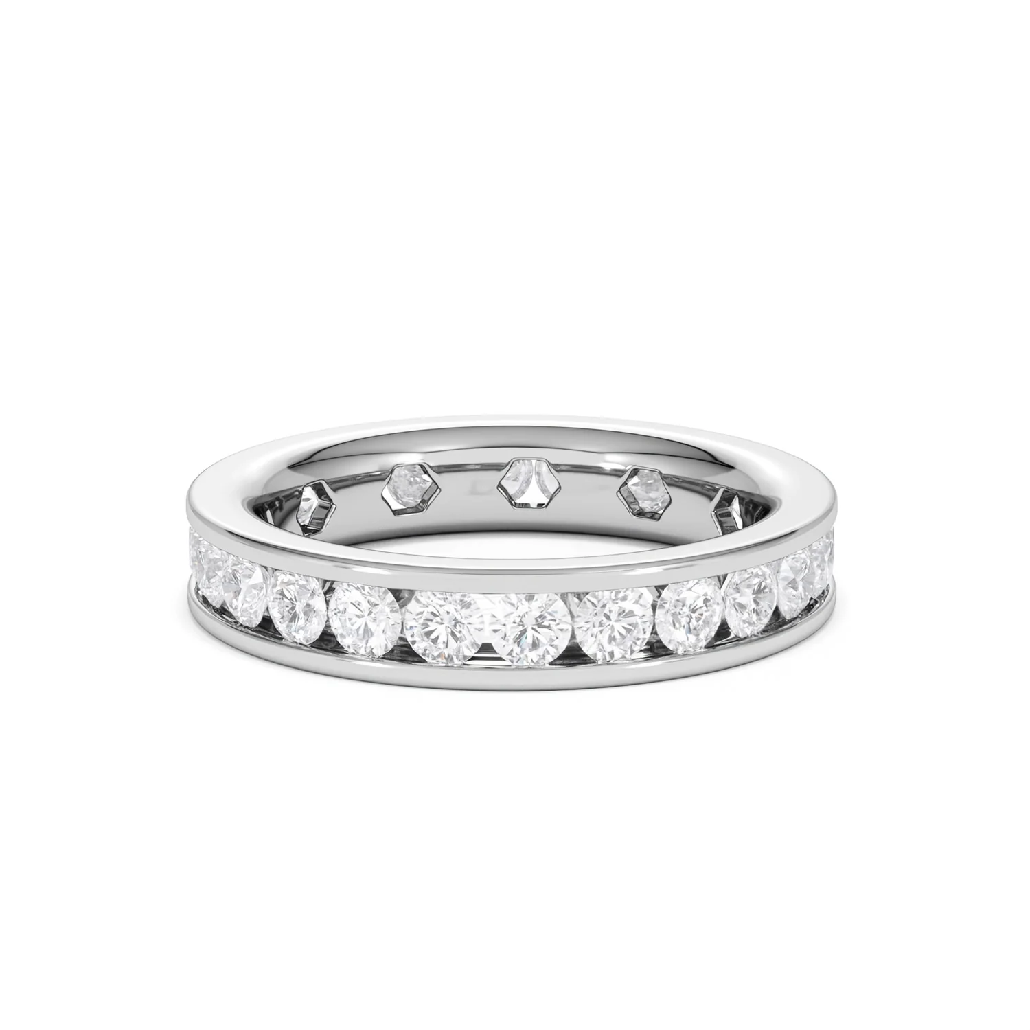 Rae Lab Diamond Eternity Ring Channel Set 2.00ct G/Vs in Platinum - Image 22