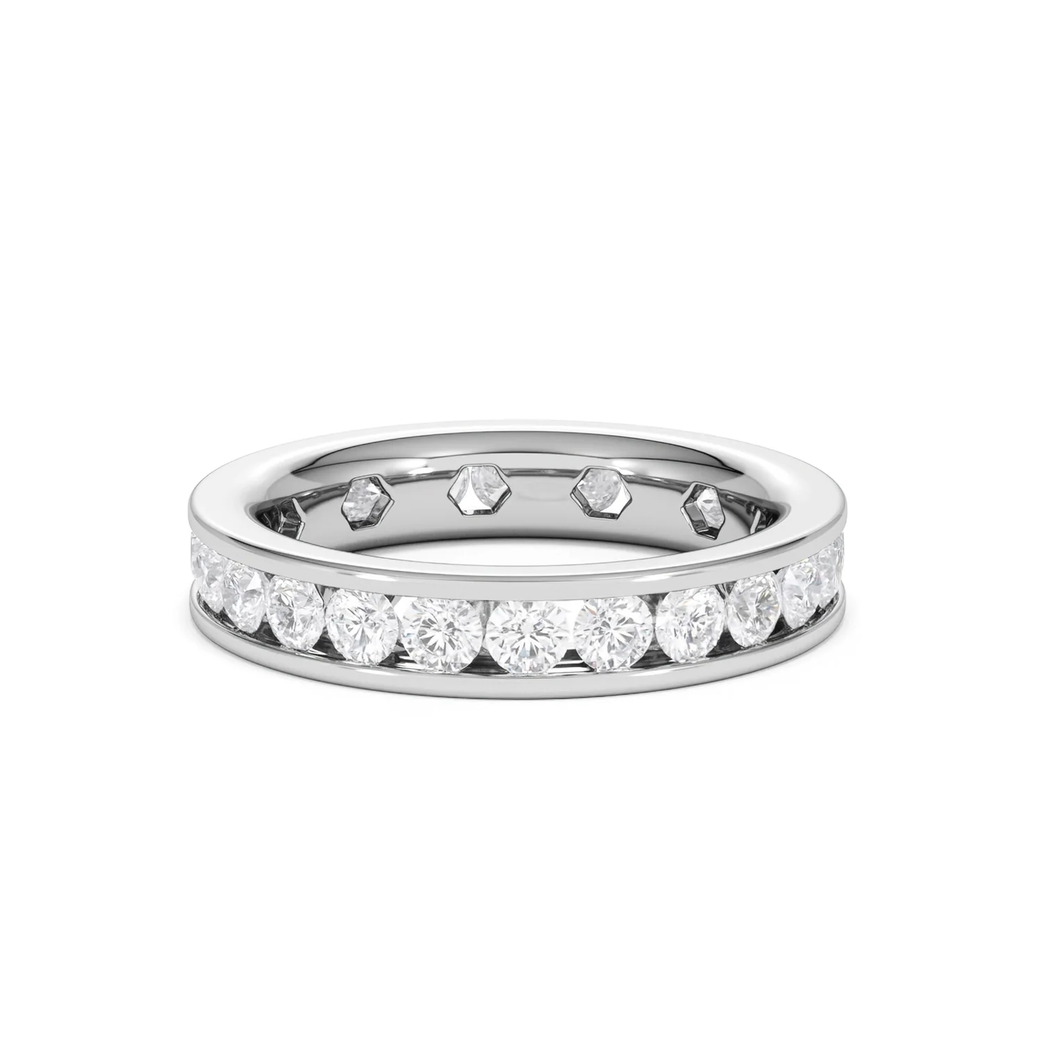 Rae Lab Diamond Eternity Ring Channel Set 2.00ct G/Vs in Platinum - Image 25