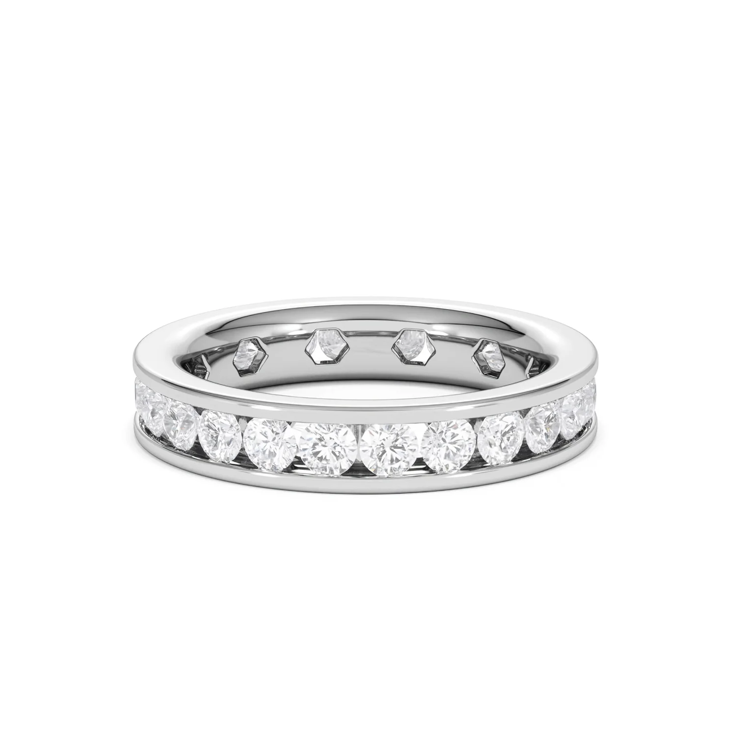 Rae Lab Diamond Eternity Ring Channel Set 2.00ct G/Vs in Platinum - Image 26