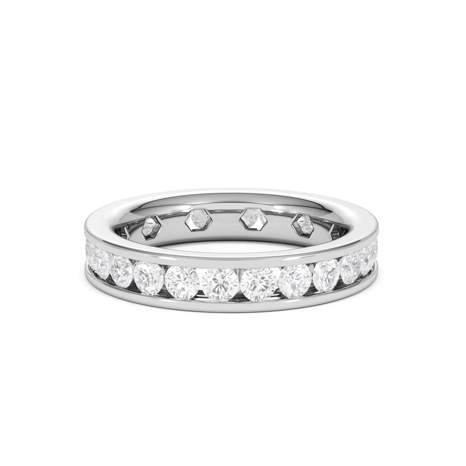 Rae Lab Diamond Eternity Ring Channel Set 2.00ct G/Vs in Platinum - Image 27