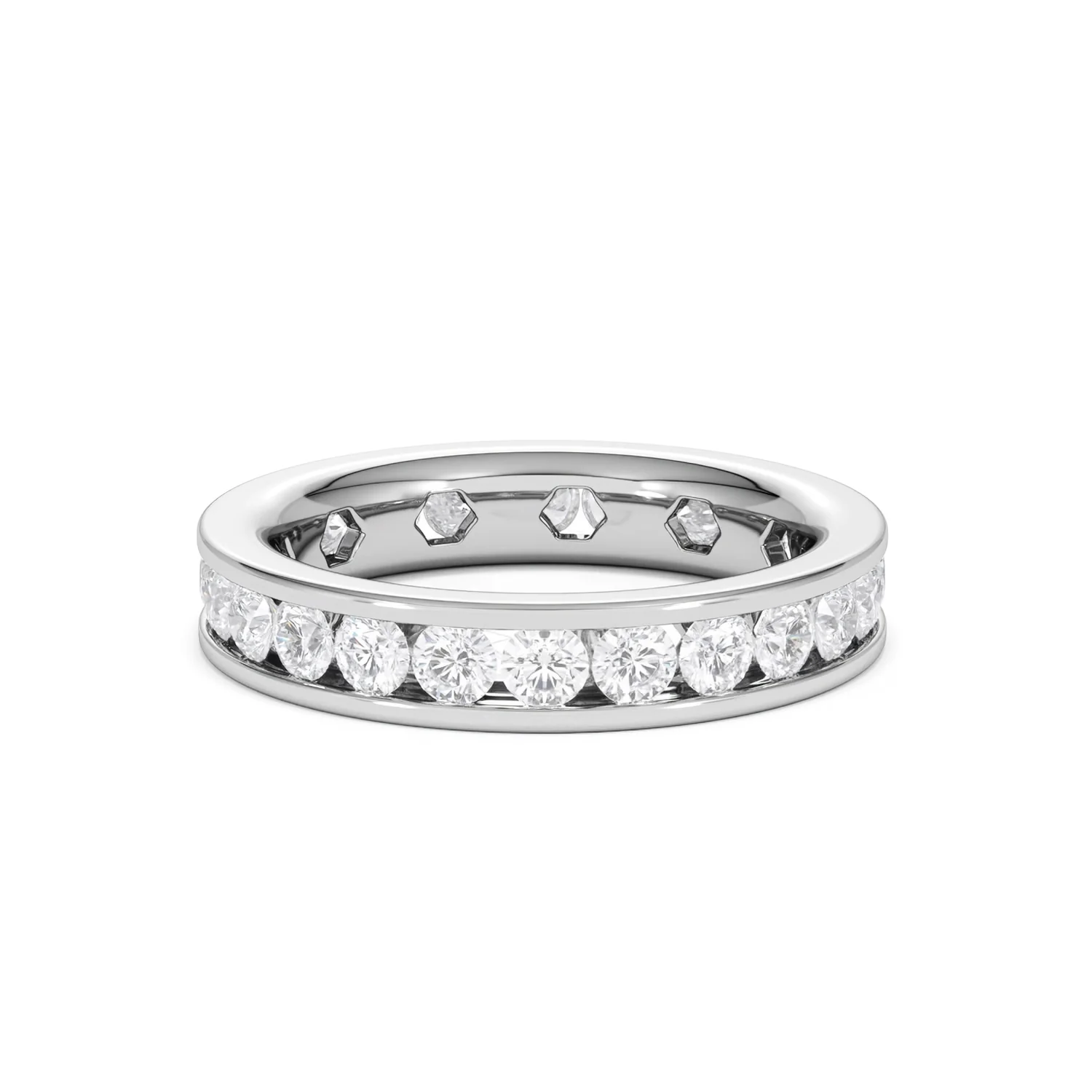 Rae Lab Diamond Eternity Ring Channel Set 2.00ct G/Vs in Platinum - Image 28