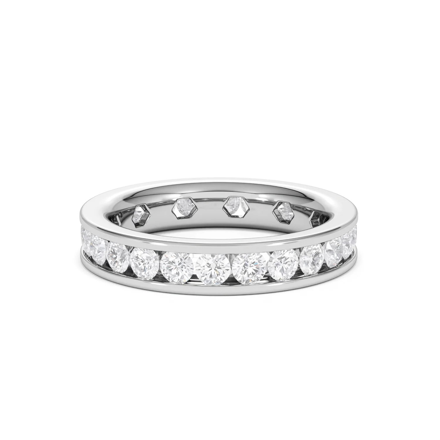 Rae Lab Diamond Eternity Ring Channel Set 2.00ct G/Vs in Platinum - Image 34