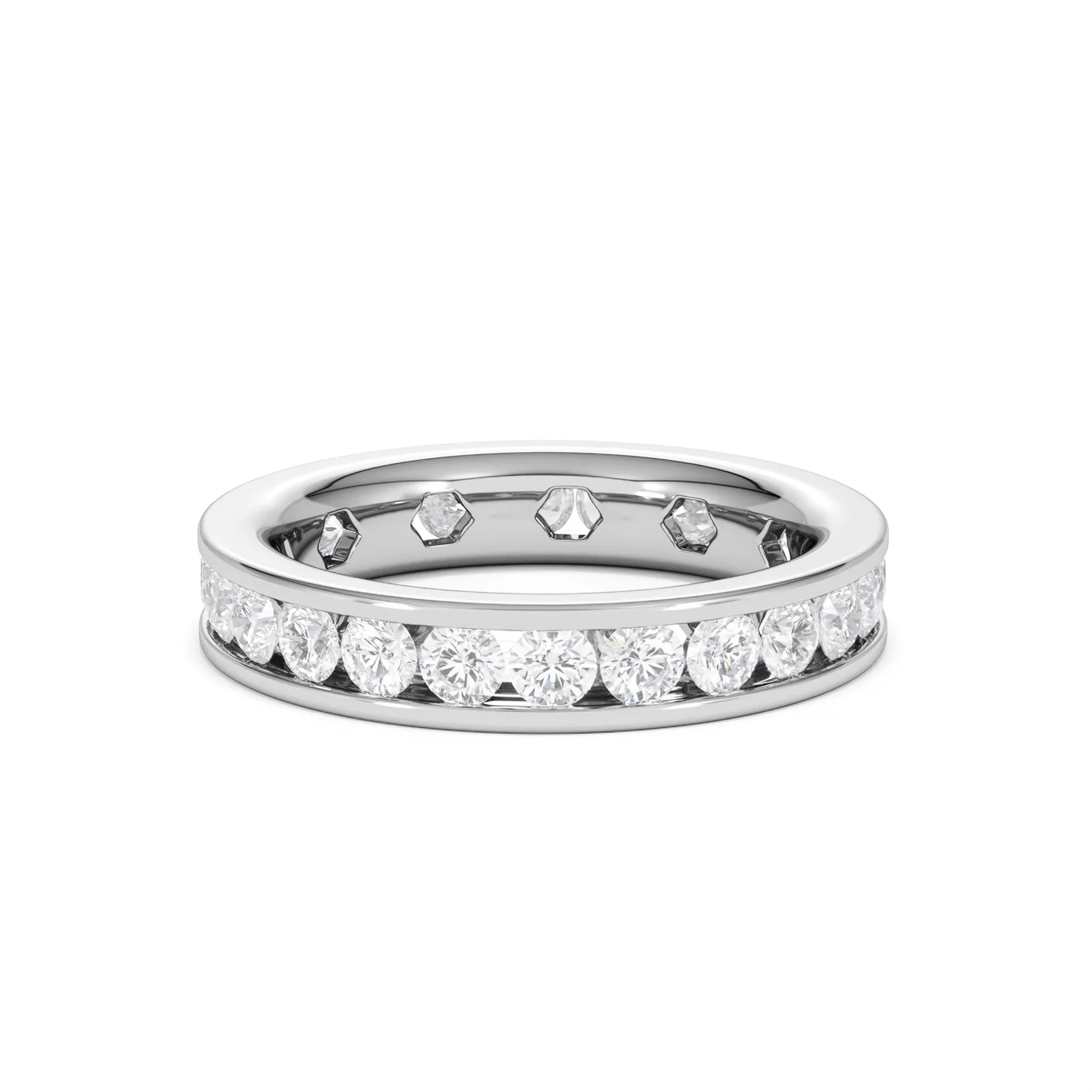 Rae Lab Diamond Eternity Ring Channel Set 2.00ct G/Vs in Platinum - Image 35