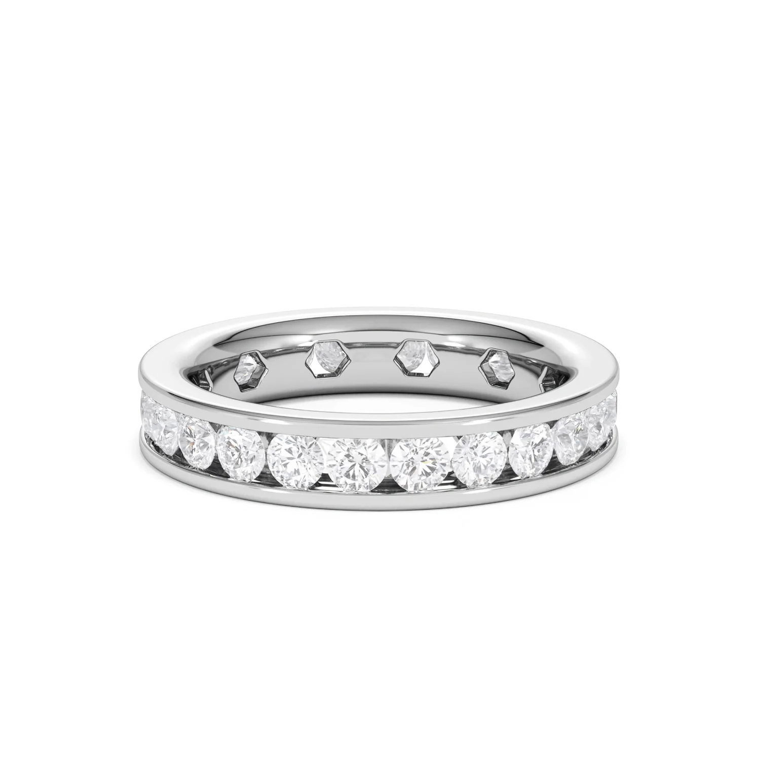 Rae Lab Diamond Eternity Ring Channel Set 2.00ct G/Vs in Platinum - Image 40
