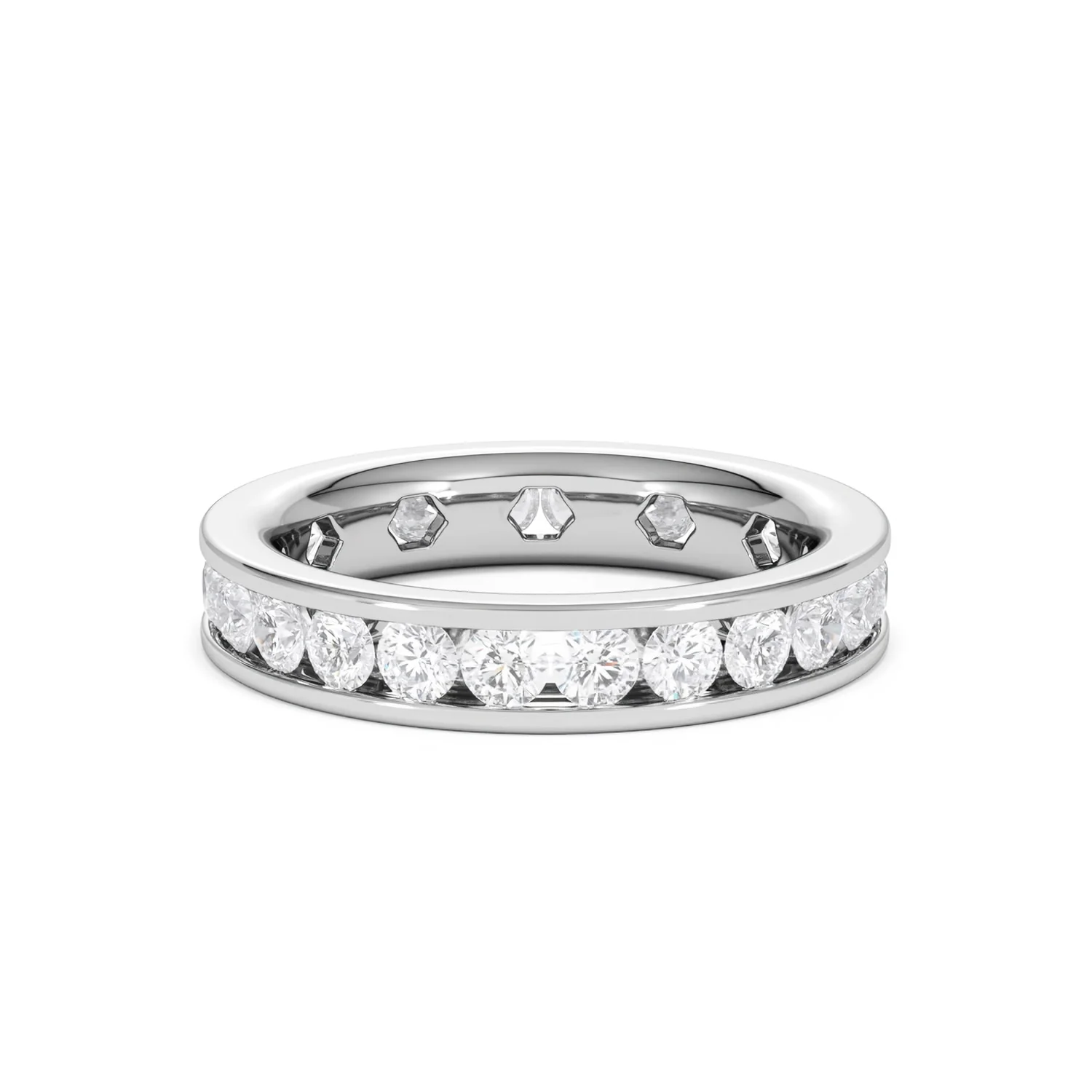 Rae Lab Diamond Eternity Ring Channel Set 2.00ct G/Vs in Platinum - Image 43
