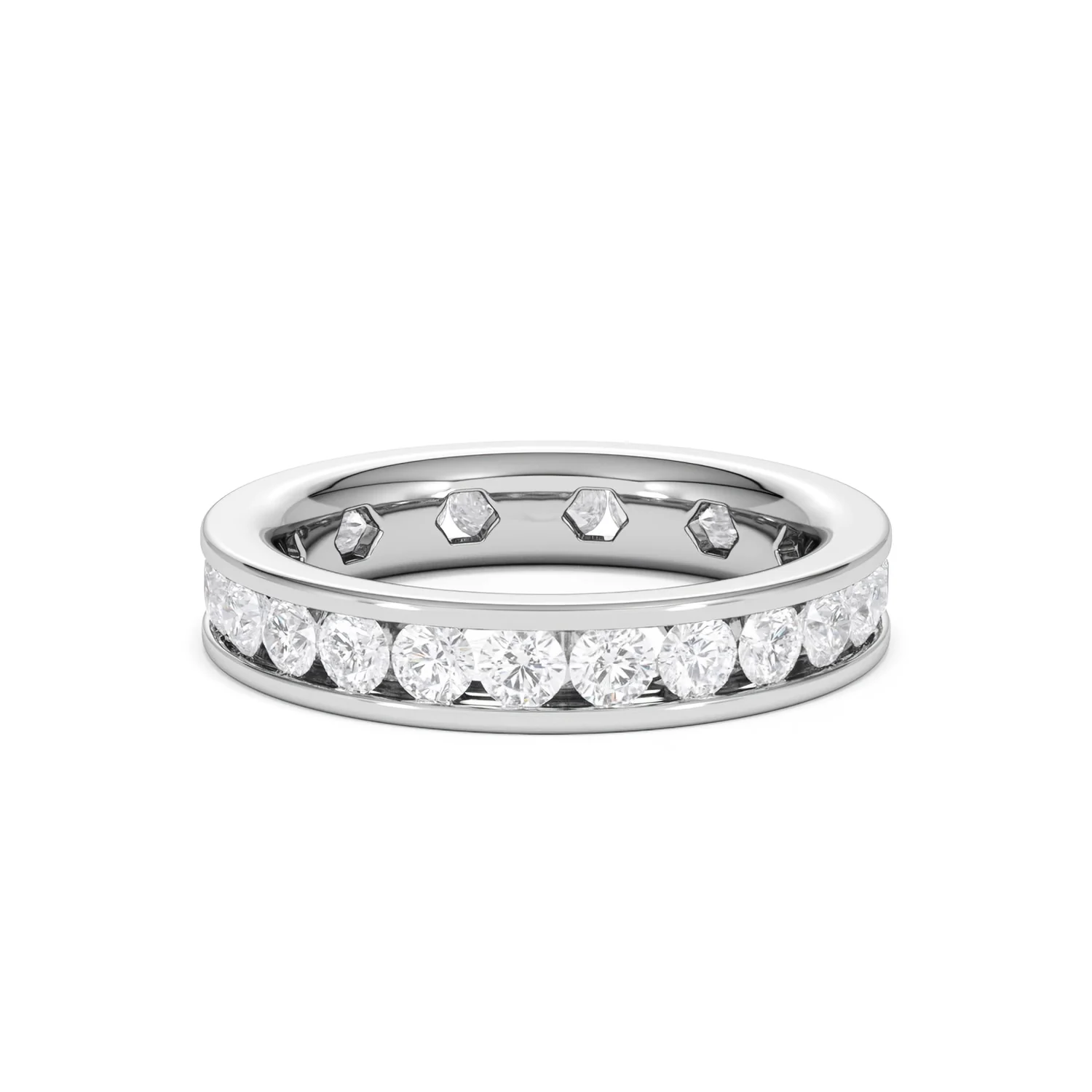 Rae Lab Diamond Eternity Ring Channel Set 2.00ct G/Vs in Platinum - Image 47