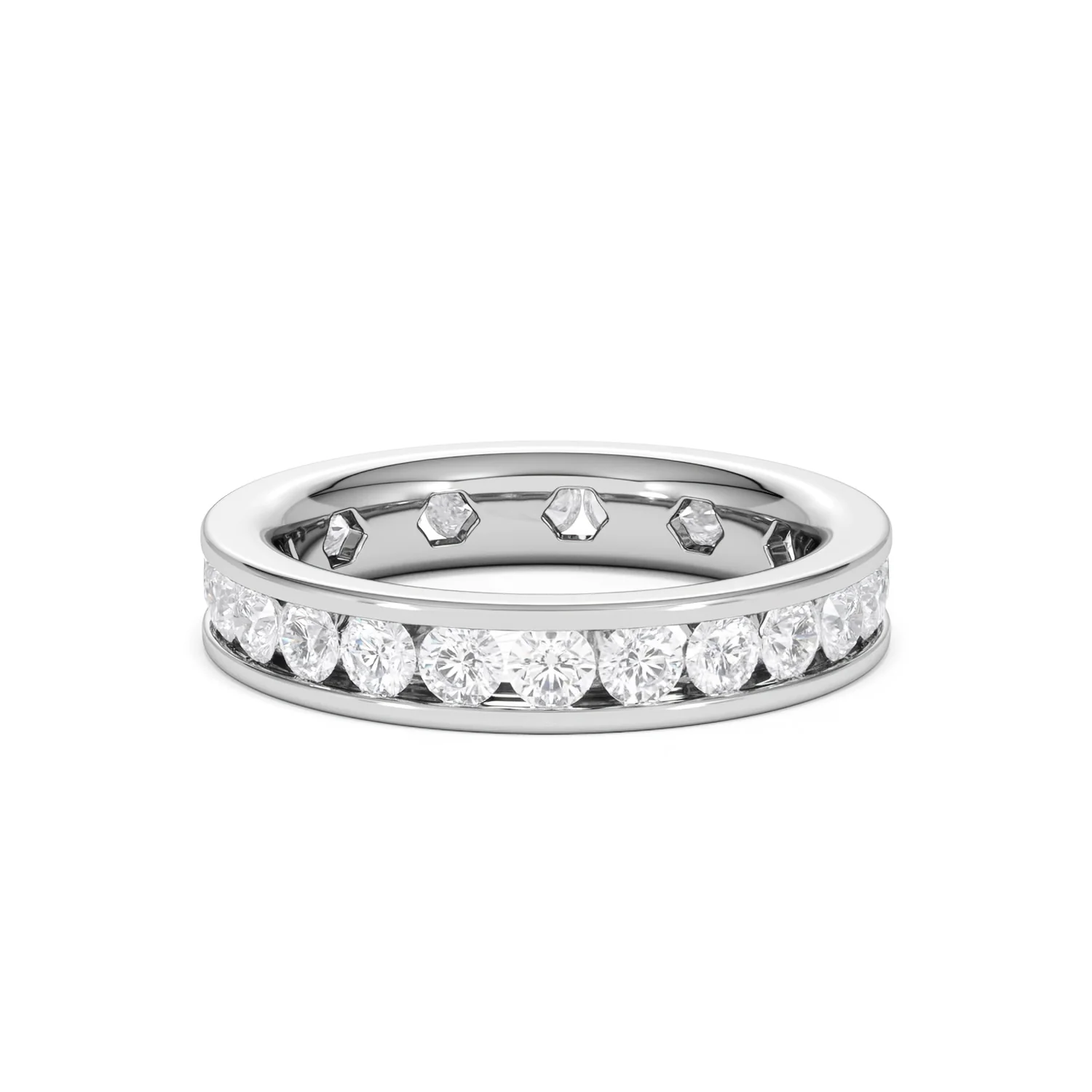 Rae Lab Diamond Eternity Ring Channel Set 2.00ct G/Vs in Platinum - Image 48
