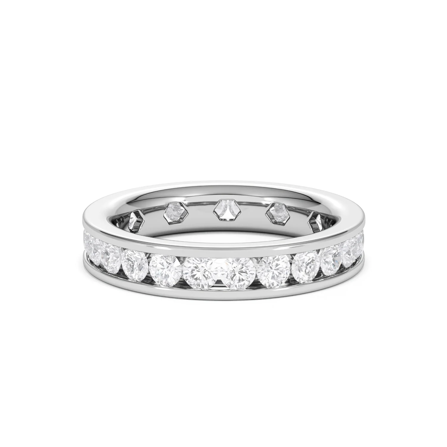 Rae Lab Diamond Eternity Ring Channel Set 2.00ct G/Vs in Platinum - Image 49