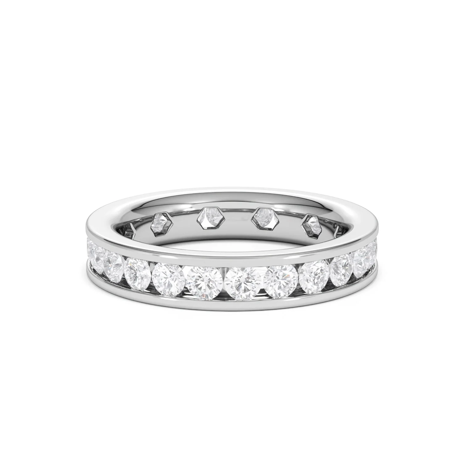 Rae Lab Diamond Eternity Ring Channel Set 2.00ct G/Vs in Platinum - Image 52