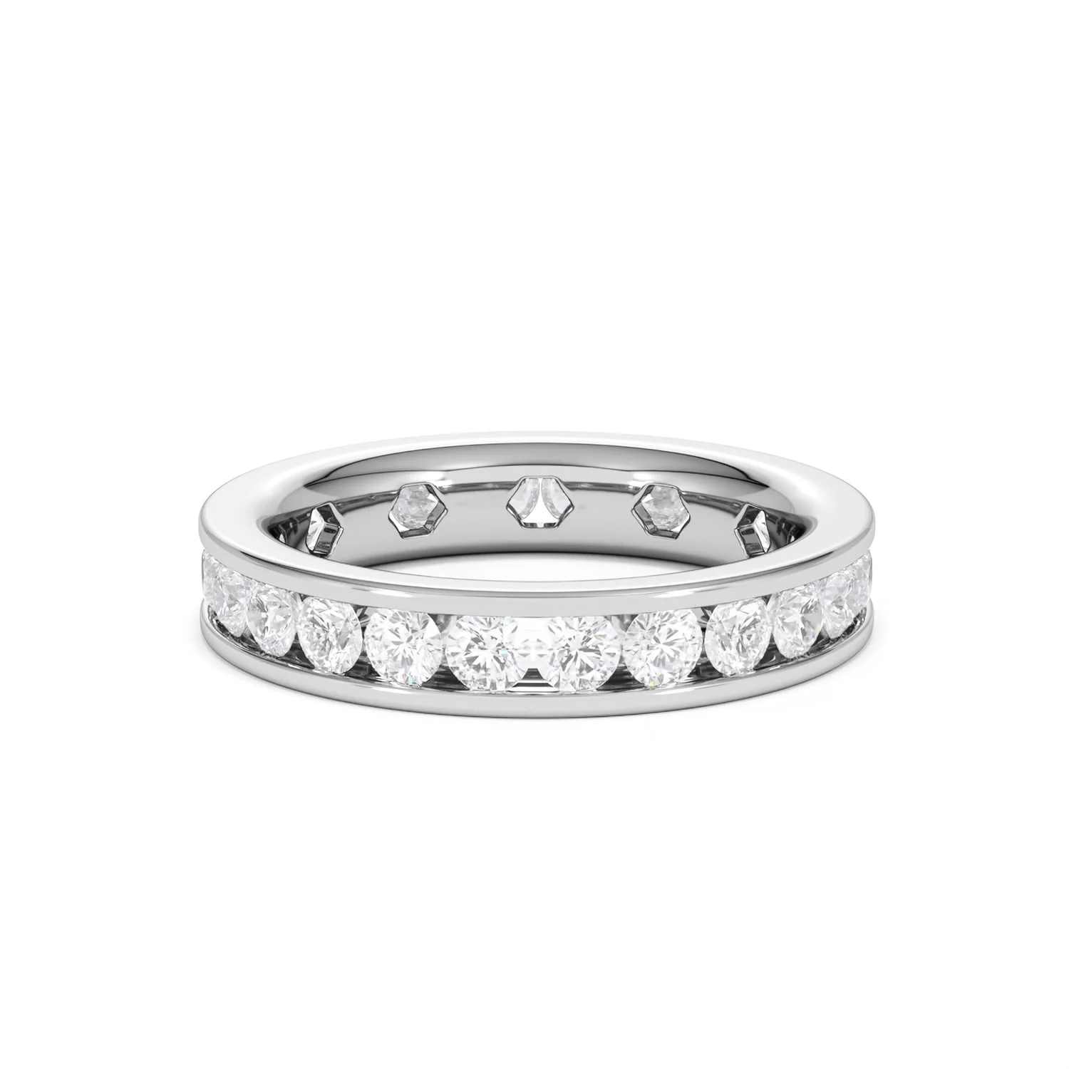 Rae Lab Diamond Eternity Ring Channel Set 2.00ct G/Vs in Platinum - Image 56