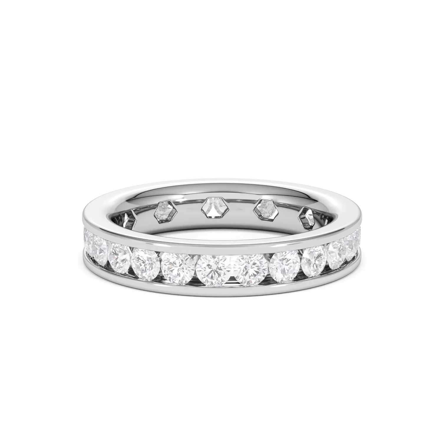Rae Lab Diamond Eternity Ring Channel Set 2.00ct G/Vs in Platinum - Image 57