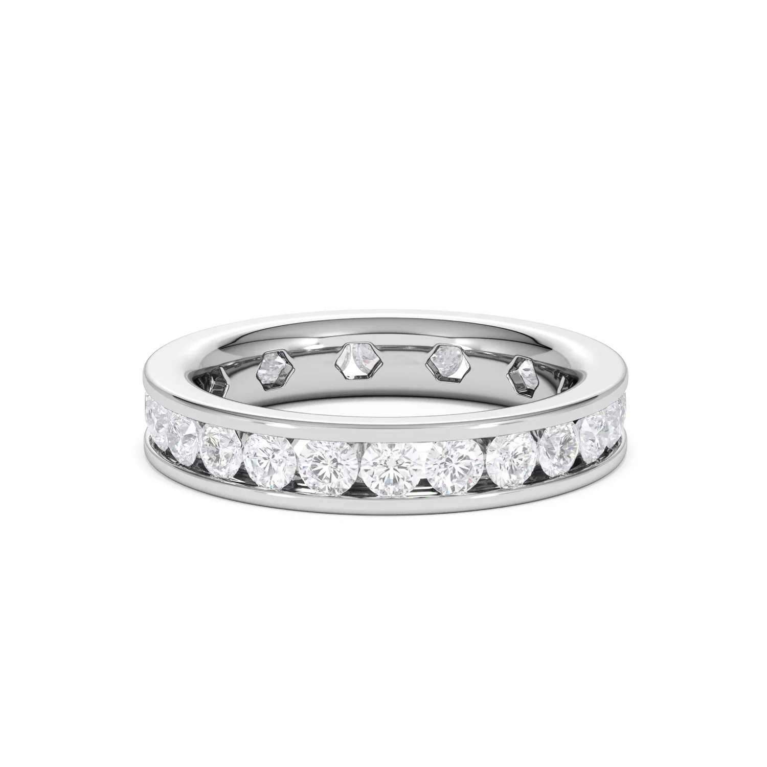Rae Lab Diamond Eternity Ring Channel Set 2.00ct G/Vs in Platinum - Image 58