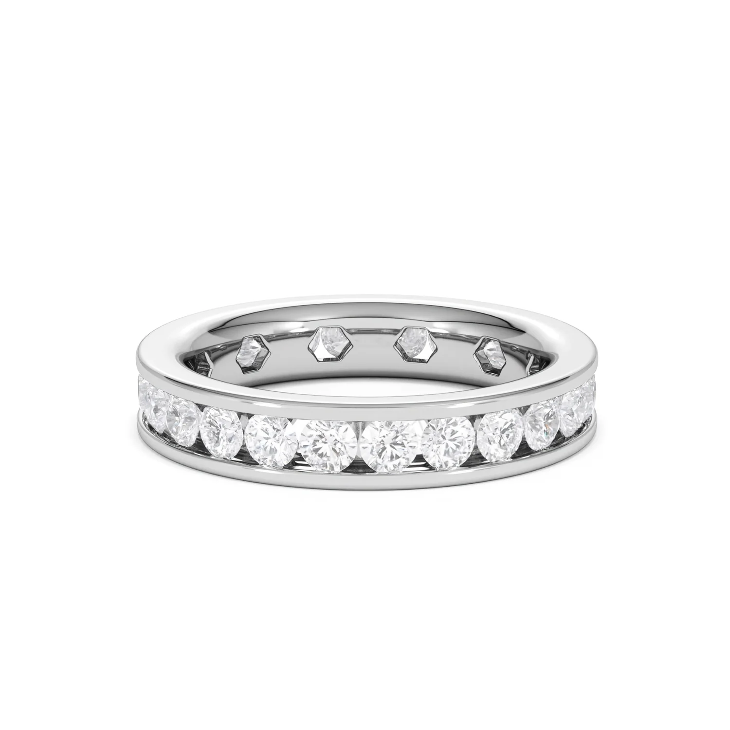 Rae Lab Diamond Eternity Ring Channel Set 2.00ct G/Vs in Platinum - Image 59