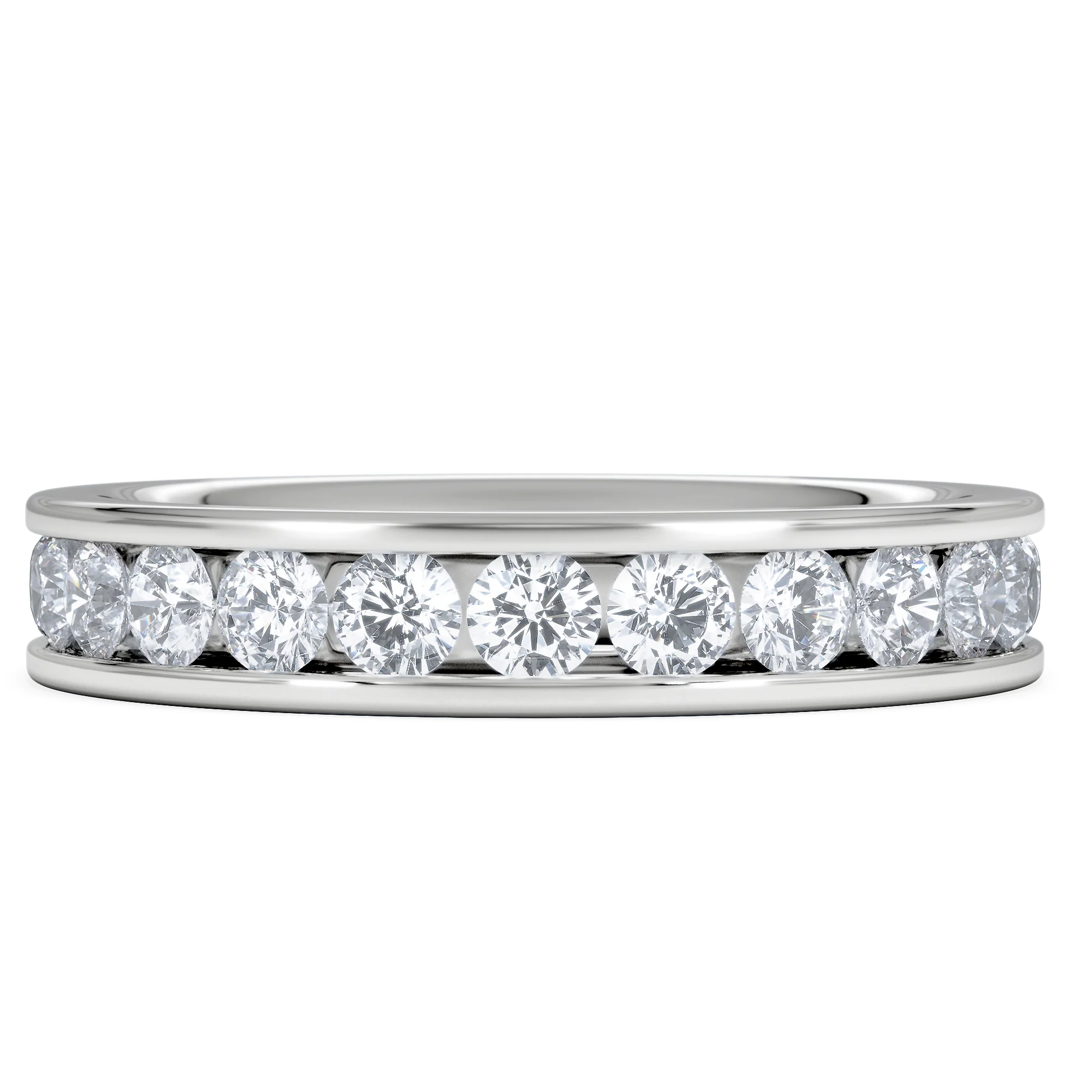 Rae Lab Diamond Eternity Ring Channel Set 2.00ct G/Vs in Platinum - Image 6