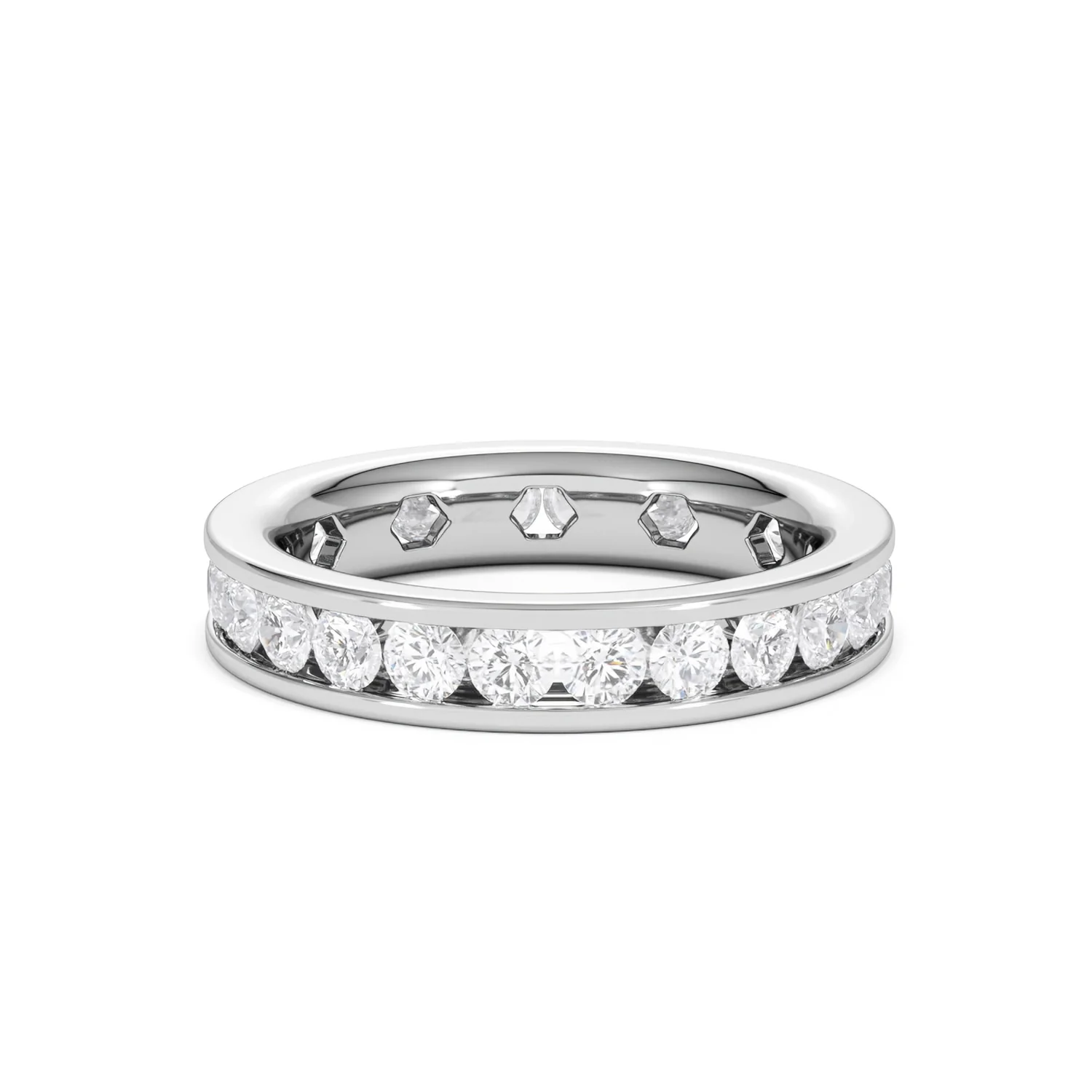 Rae Lab Diamond Eternity Ring Channel Set 2.00ct G/Vs in Platinum - Image 63