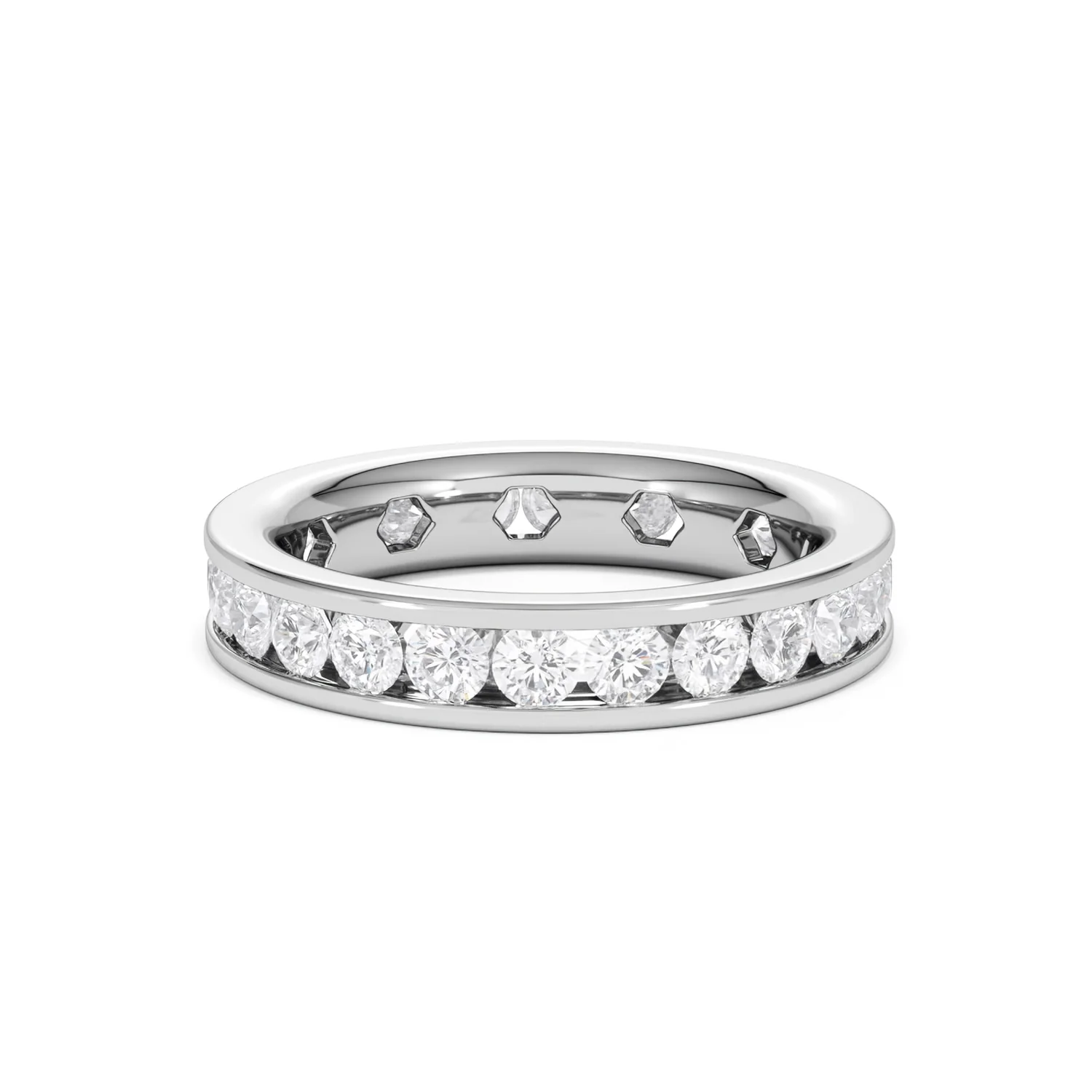 Rae Lab Diamond Eternity Ring Channel Set 2.00ct G/Vs in Platinum - Image 64