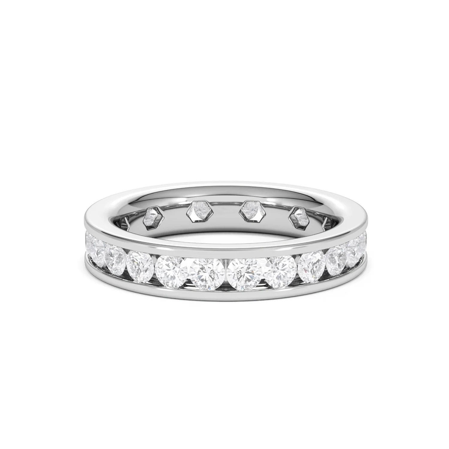 Rae Lab Diamond Eternity Ring Channel Set 2.00ct G/Vs in Platinum - Image 66