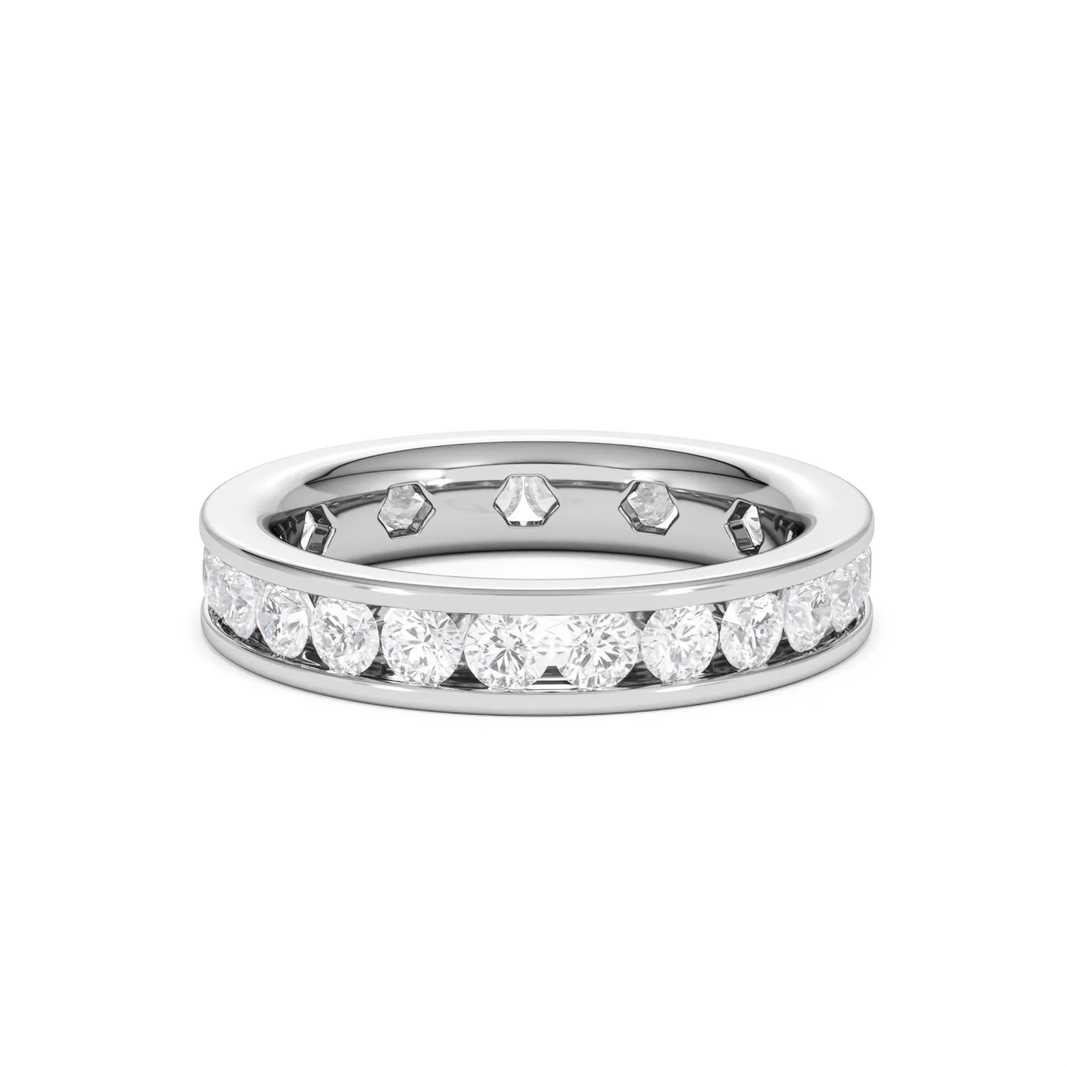 Rae Lab Diamond Eternity Ring Channel Set 2.00ct G/Vs in Platinum - Image 70