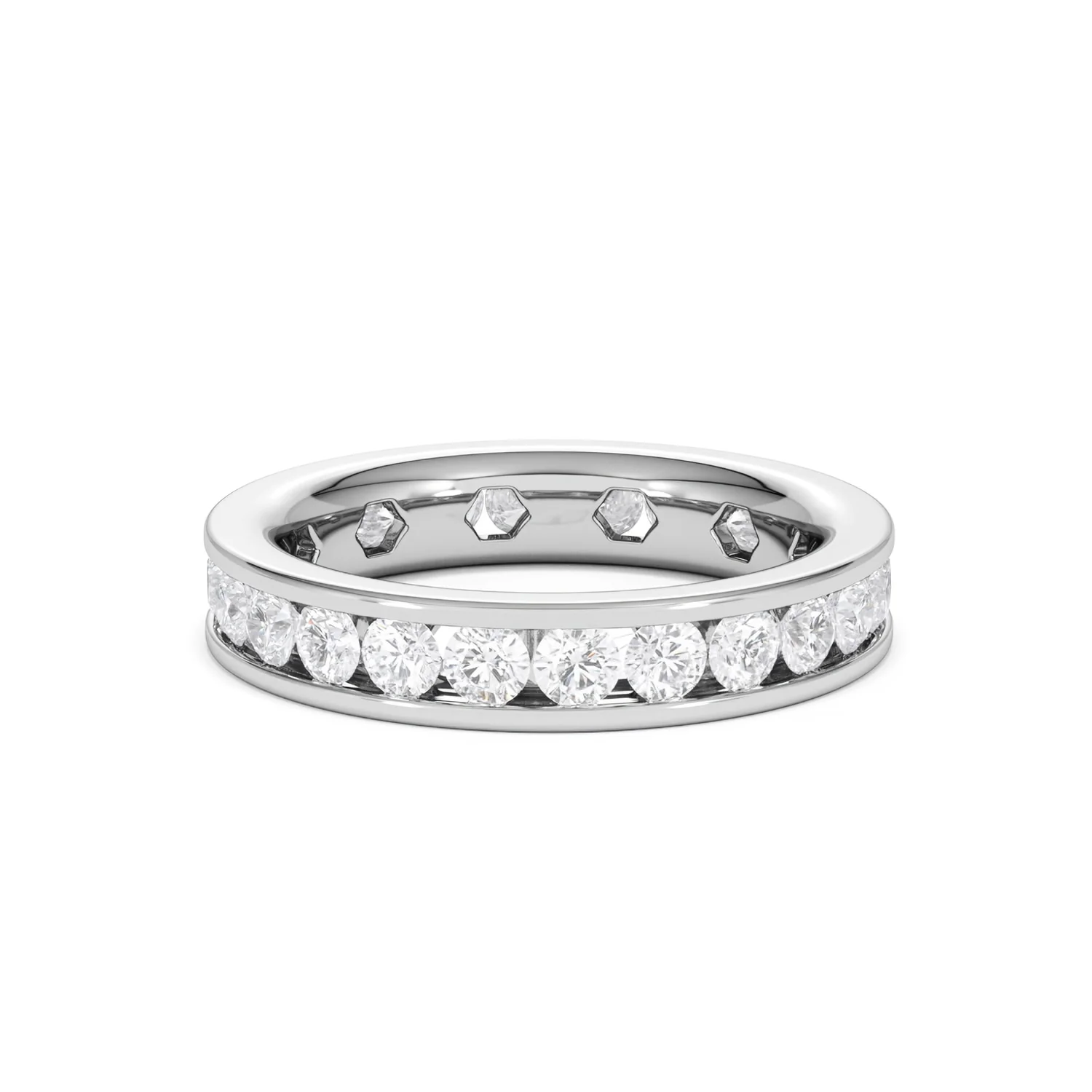 Rae Lab Diamond Eternity Ring Channel Set 2.00ct G/Vs in Platinum - Image 72