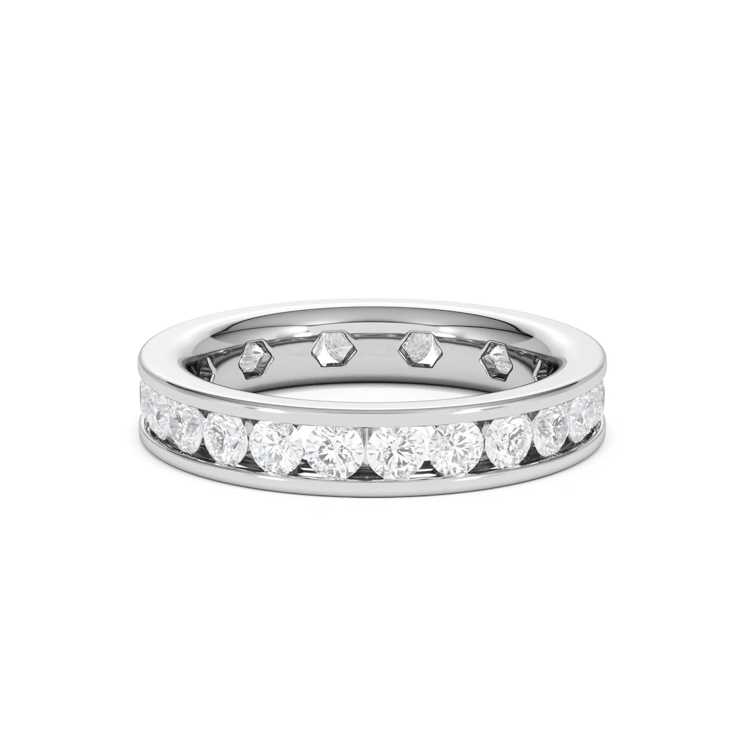 Rae Lab Diamond Eternity Ring Channel Set 2.00ct G/Vs in Platinum - Image 79