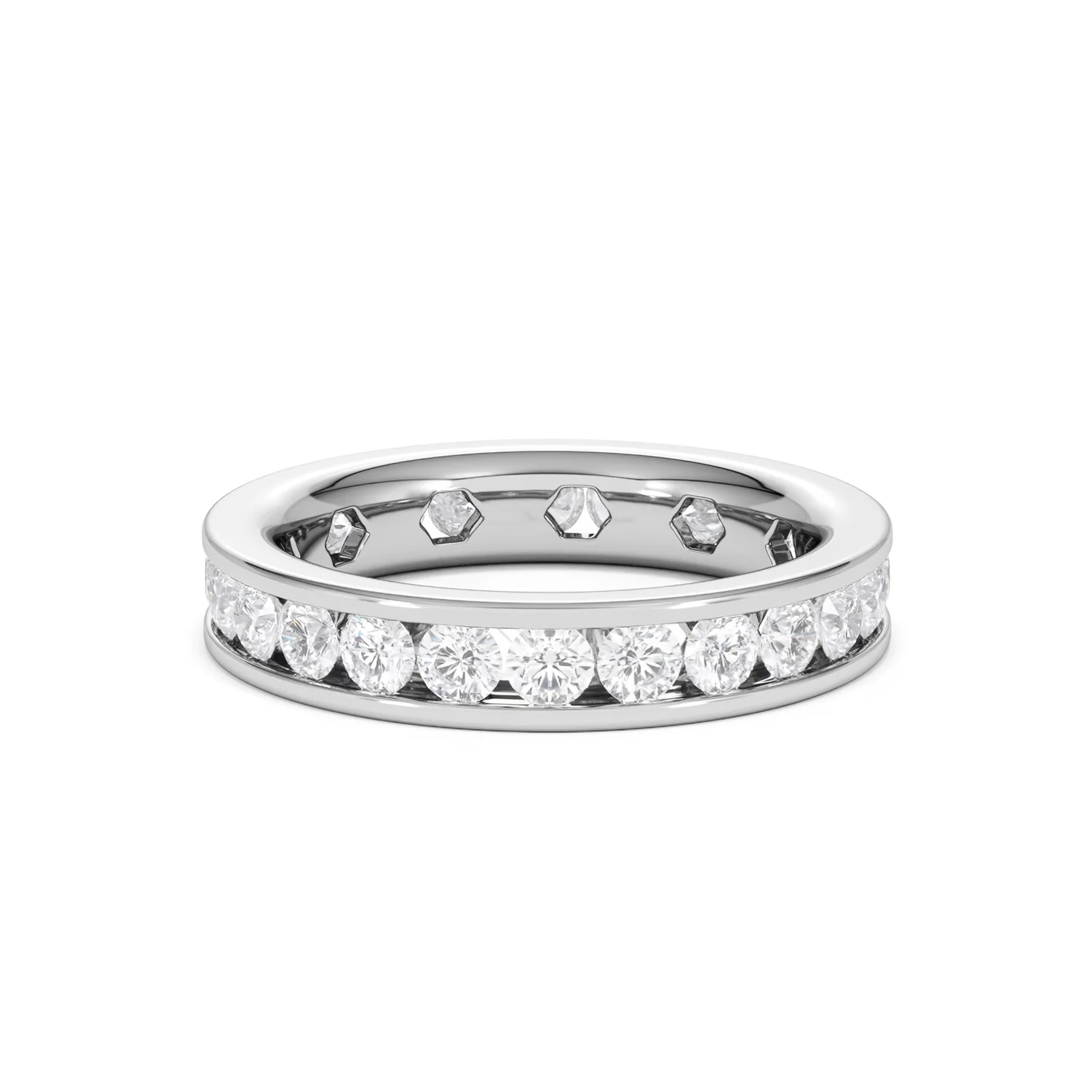 Rae Lab Diamond Eternity Ring Channel Set 2.00ct G/Vs in Platinum - Image 81