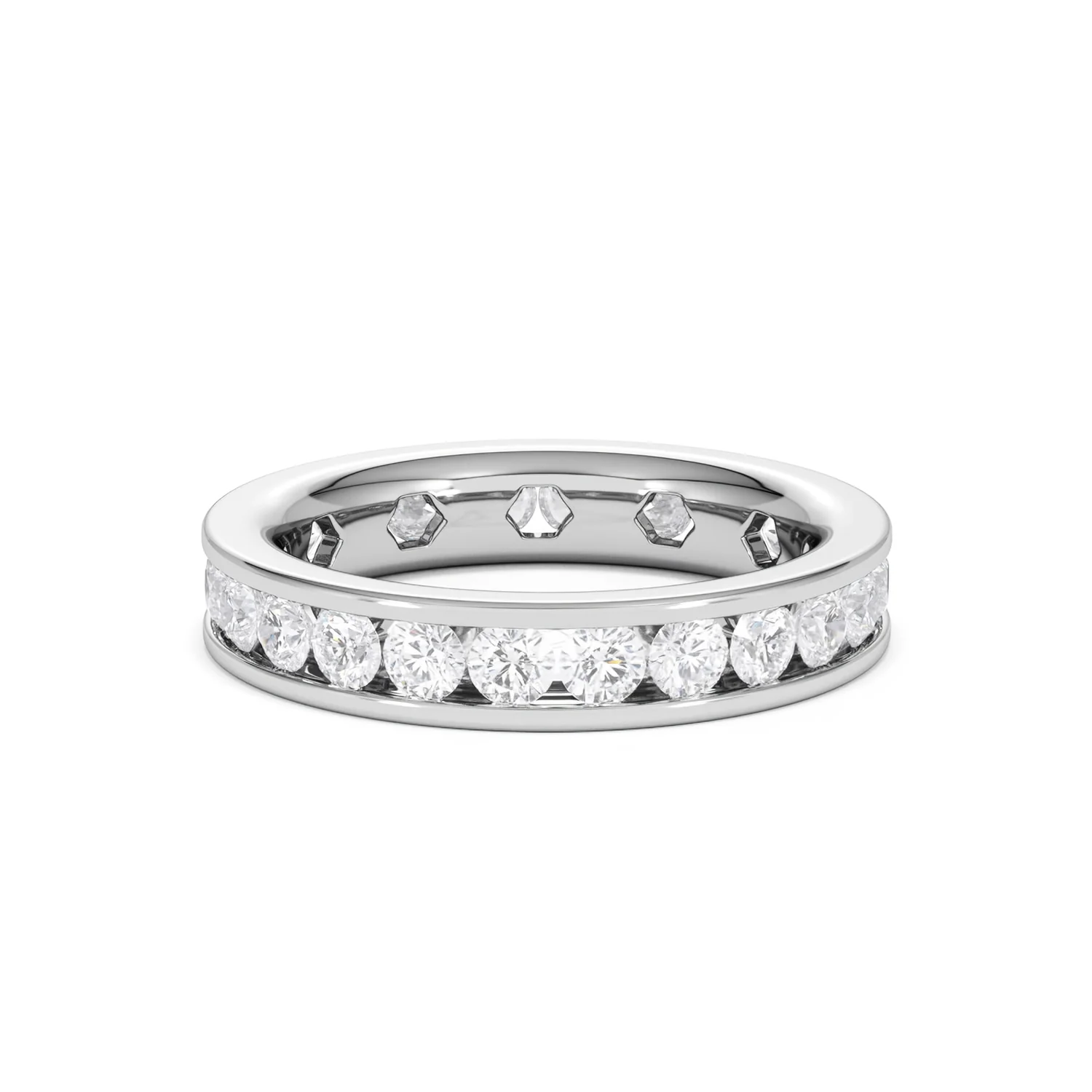 Rae Lab Diamond Eternity Ring Channel Set 2.00ct G/Vs in Platinum - Image 83