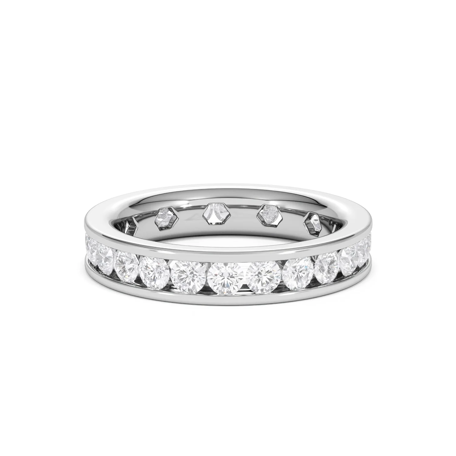 Rae Lab Diamond Eternity Ring Channel Set 2.00ct G/Vs in Platinum - Image 84