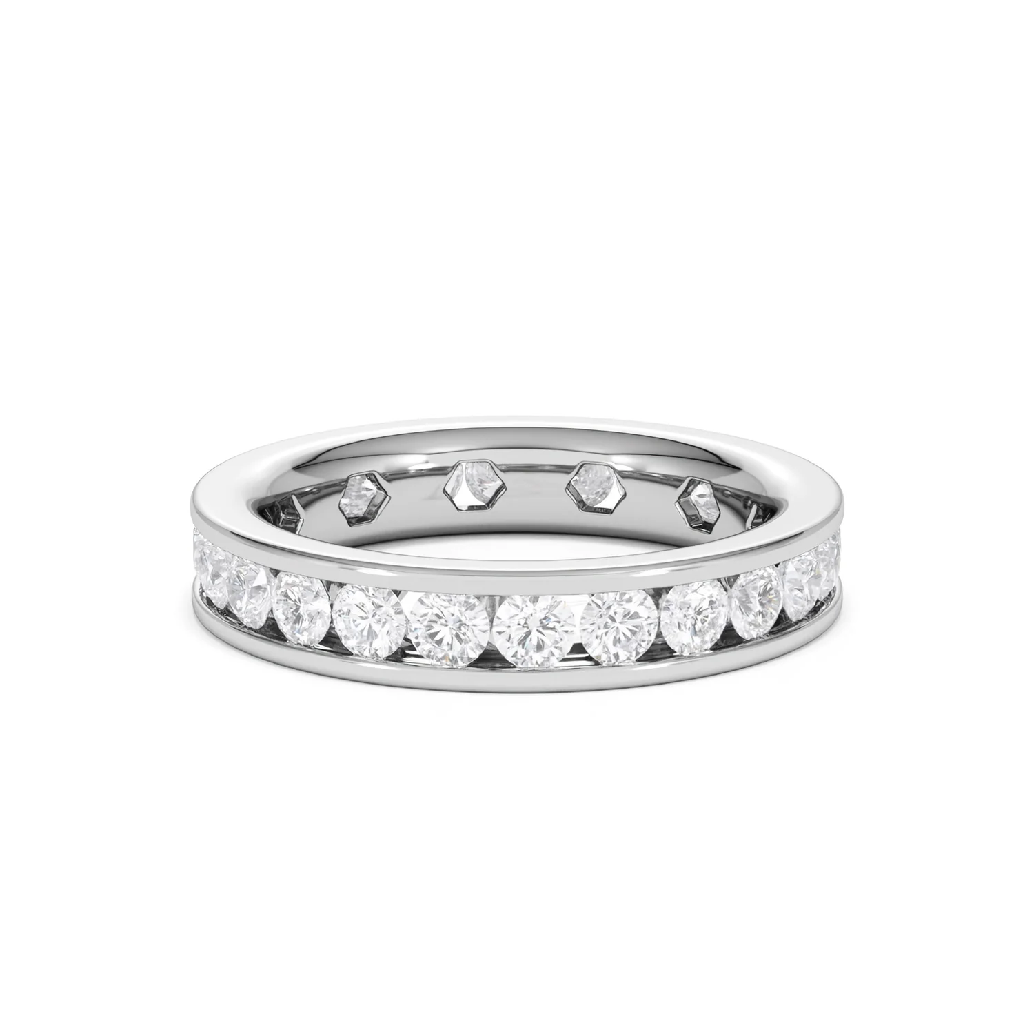 Rae Lab Diamond Eternity Ring Channel Set 2.00ct G/Vs in Platinum - Image 85