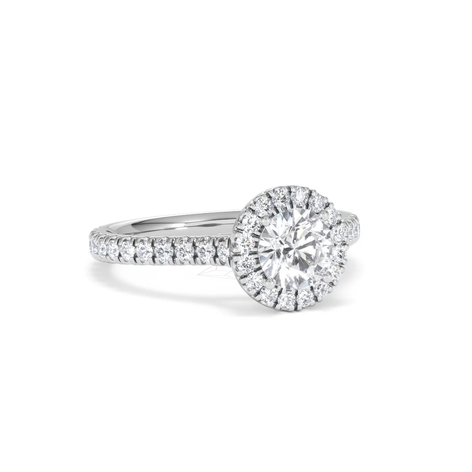 Reina GIA Diamond Halo Engagement Ring in 18K White Gold 1.40ct G/SI2 - Image 13