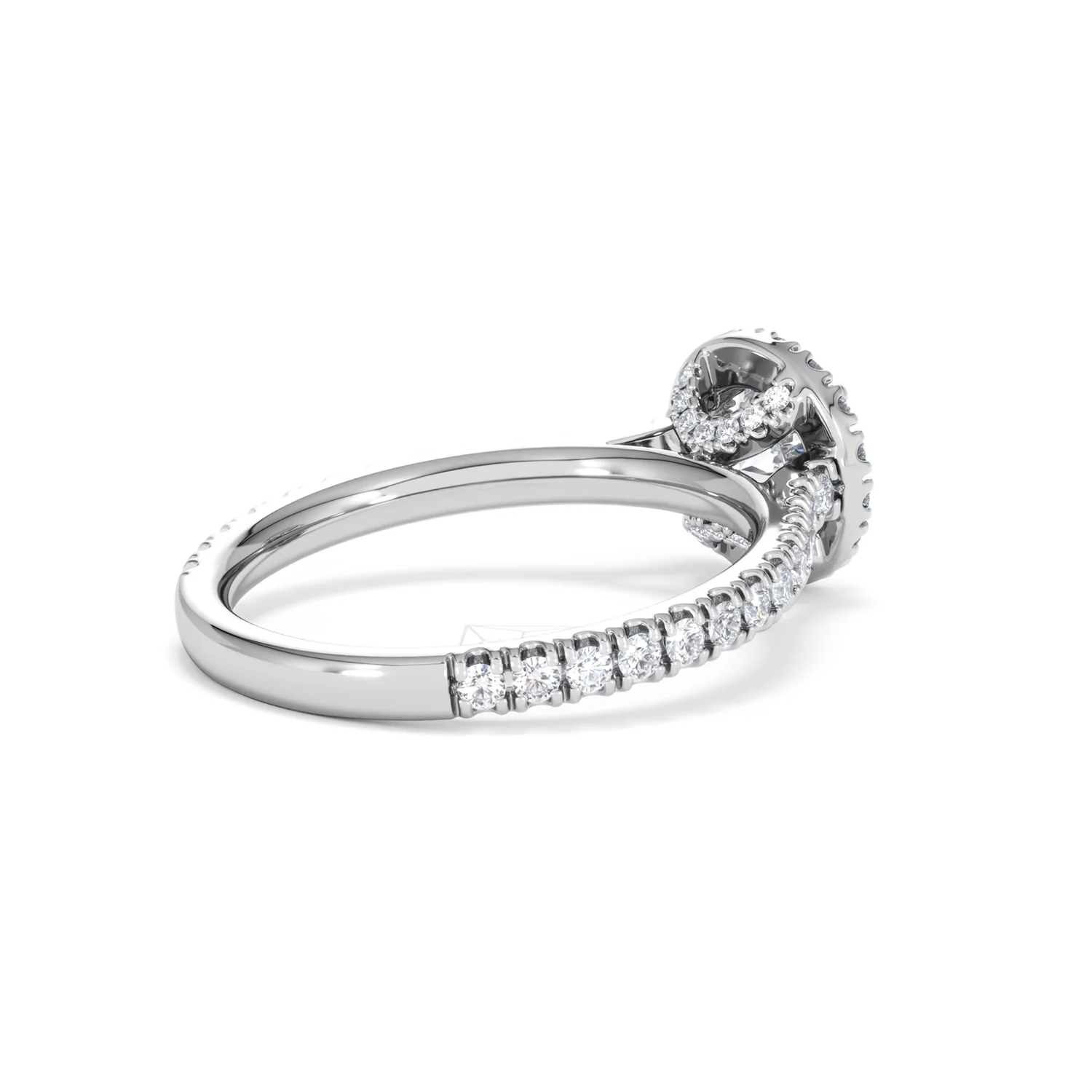 Reina GIA Diamond Halo Engagement Ring in 18K White Gold 1.40ct G/SI2 - Image 37