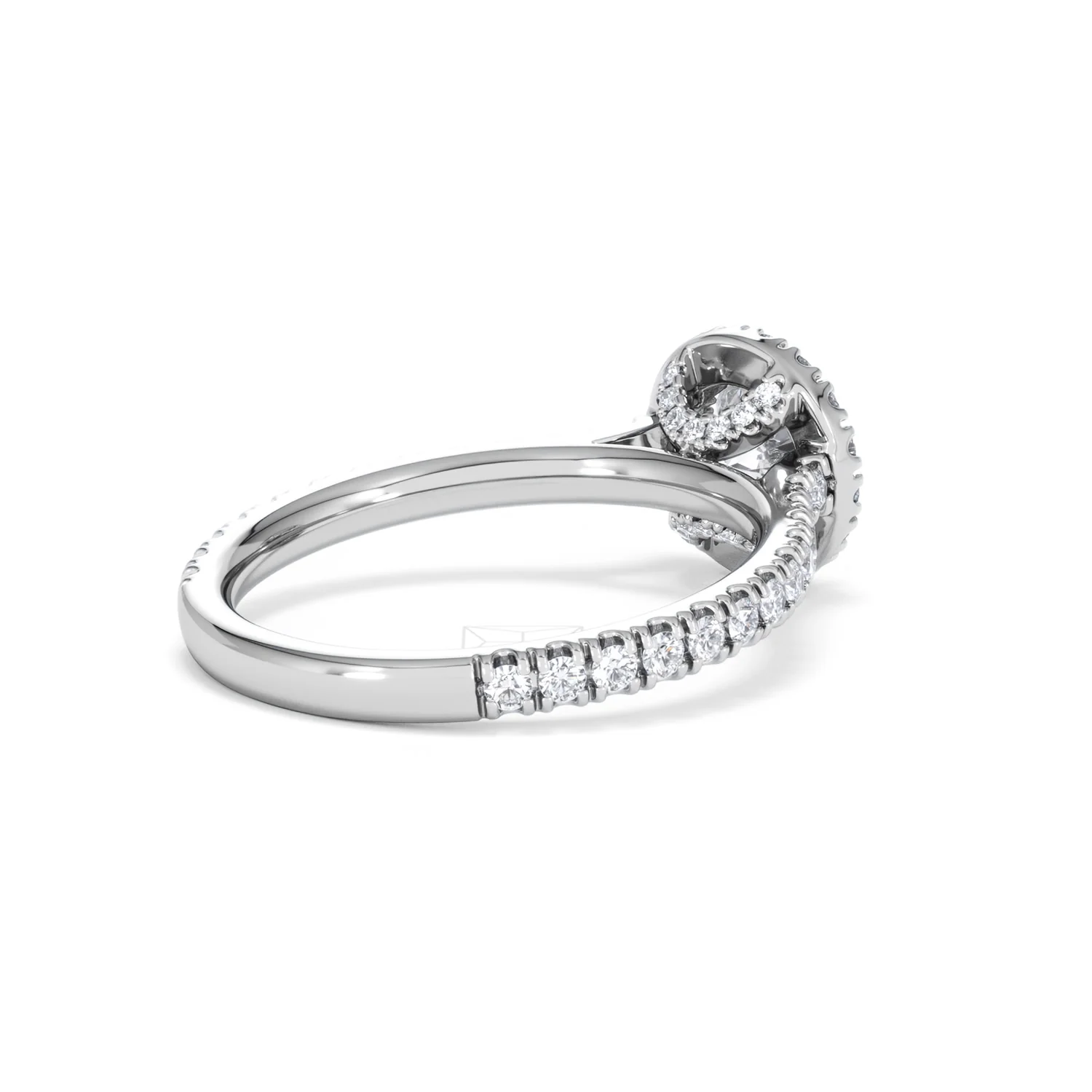 Reina GIA Diamond Halo Engagement Ring in 18K White Gold 1.40ct G/SI2 - Image 38