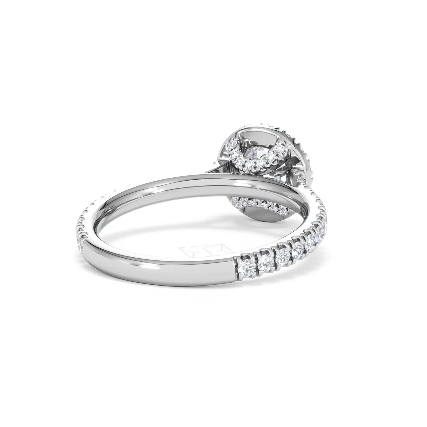 Reina GIA Diamond Halo Engagement Ring in 18K White Gold 1.40ct G/SI2 - Image 42