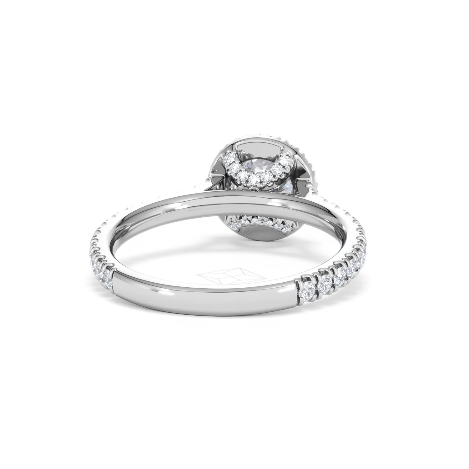 Reina GIA Diamond Halo Engagement Ring in 18K White Gold 1.40ct G/SI2 - Image 45