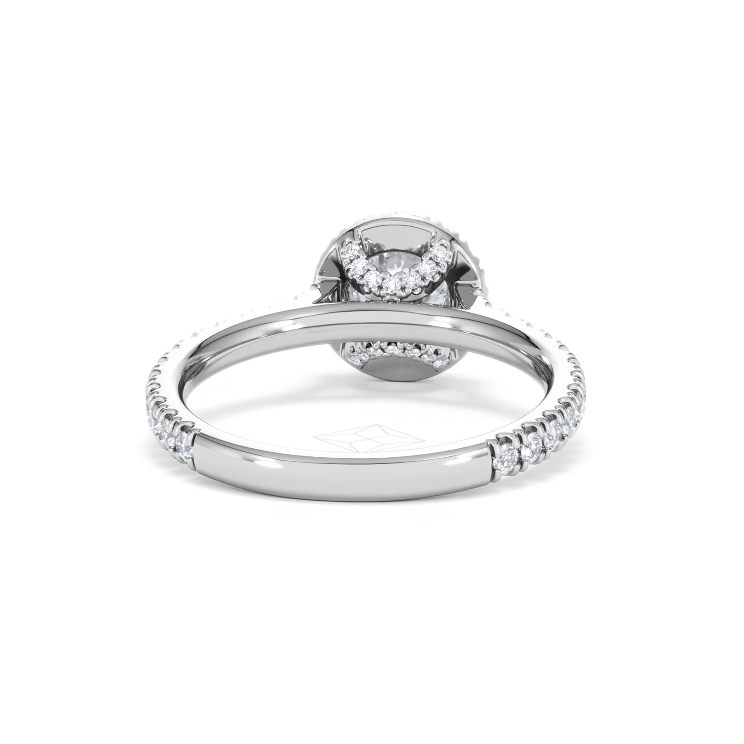 Reina GIA Diamond Halo Engagement Ring in 18K White Gold 1.40ct G/SI2 - Image 46