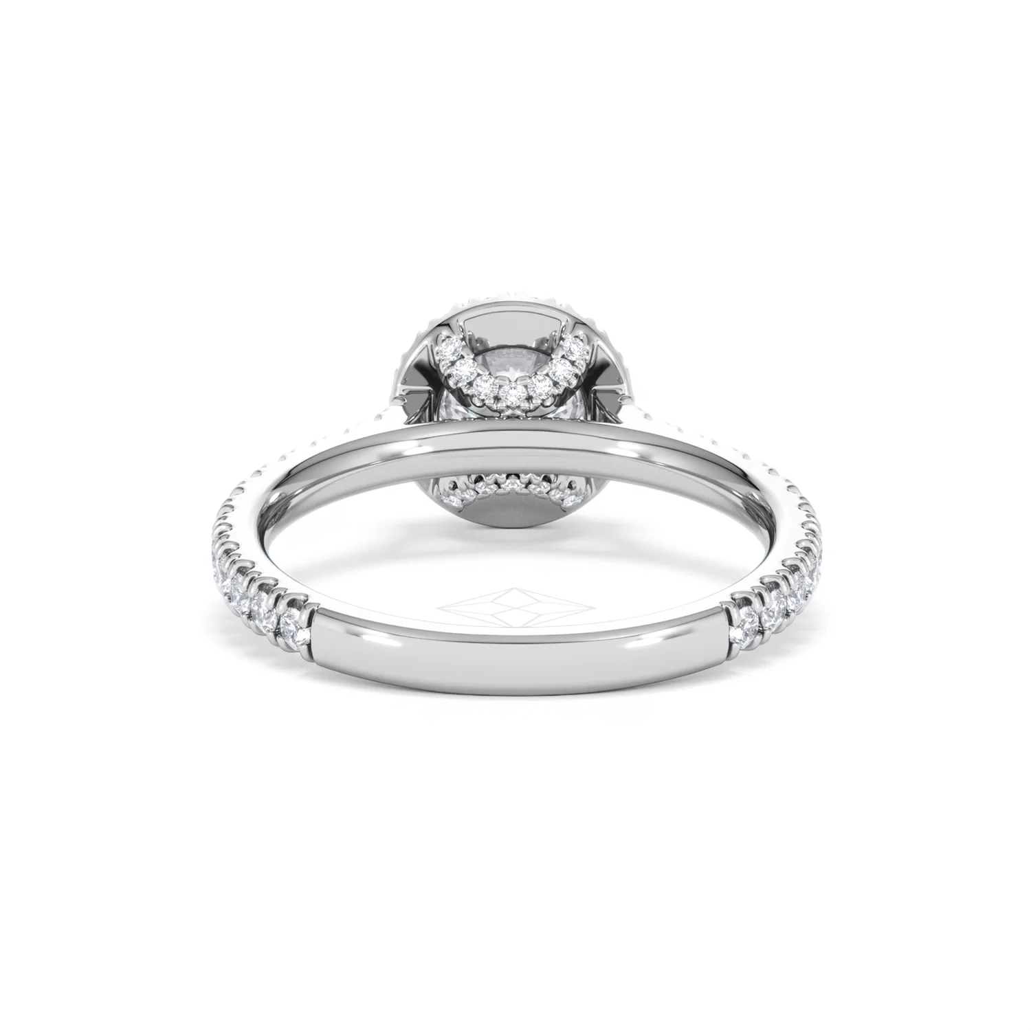 Reina GIA Diamond Halo Engagement Ring in 18K White Gold 1.40ct G/SI2 - Image 48