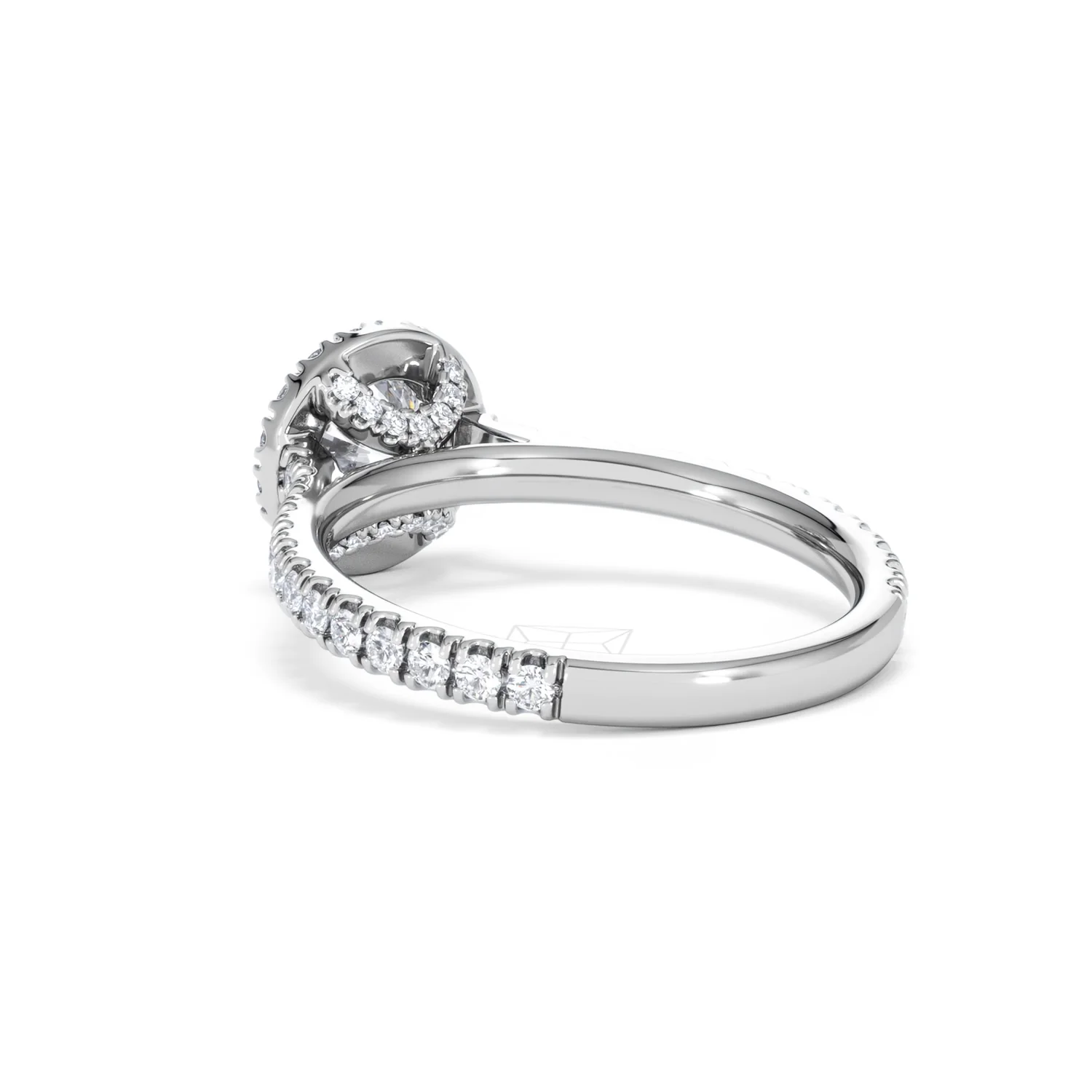 Reina GIA Diamond Halo Engagement Ring in 18K White Gold 1.40ct G/SI2 - Image 56