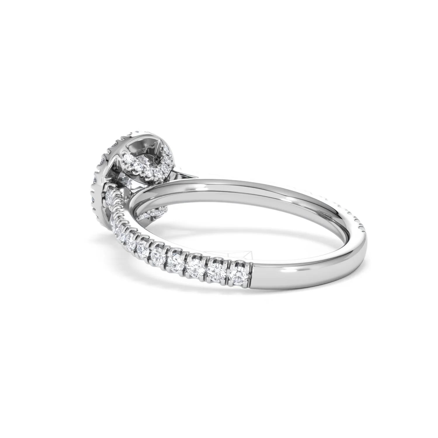 Reina GIA Diamond Halo Engagement Ring in 18K White Gold 1.40ct G/SI2 - Image 58