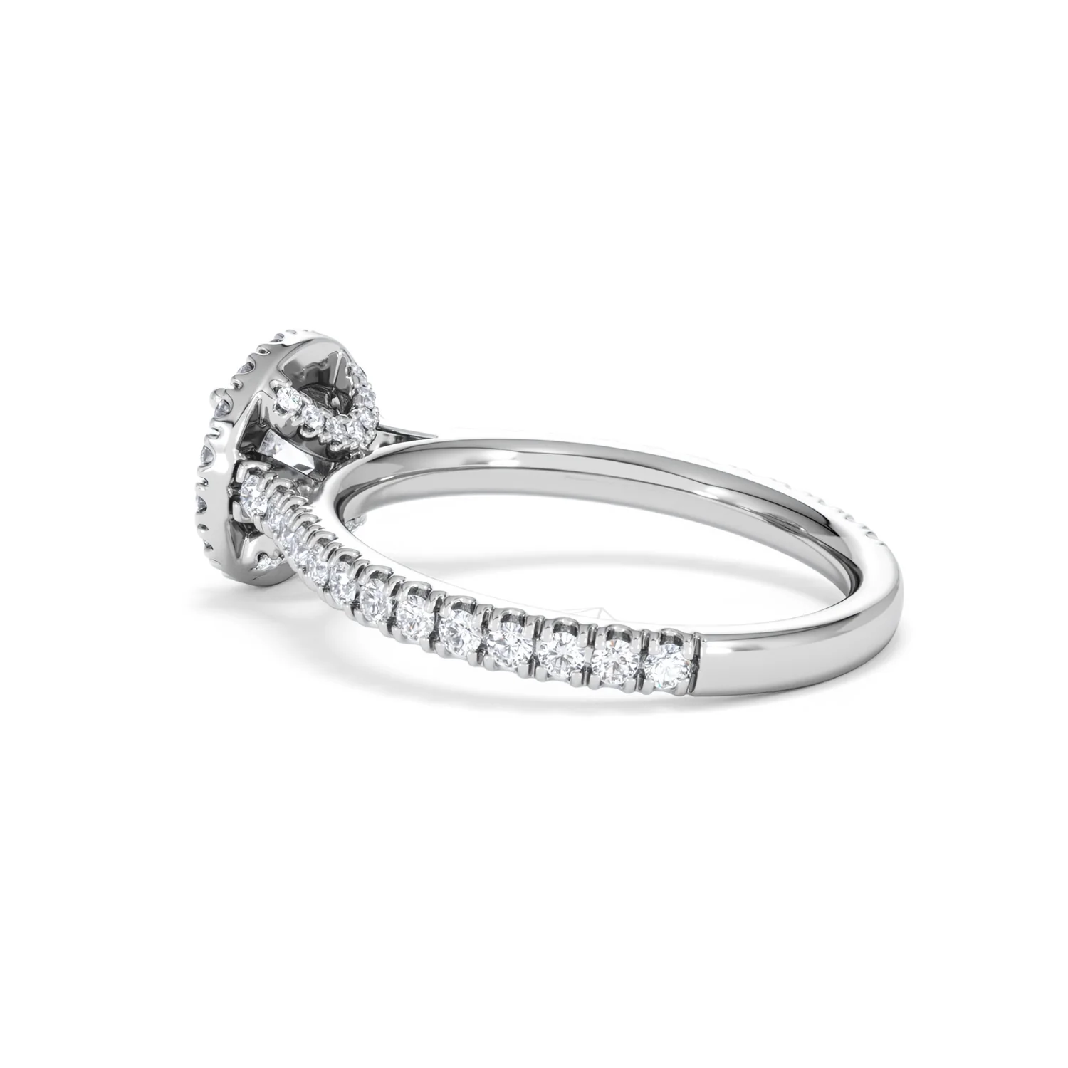 Reina GIA Diamond Halo Engagement Ring in 18K White Gold 1.40ct G/SI2 - Image 61