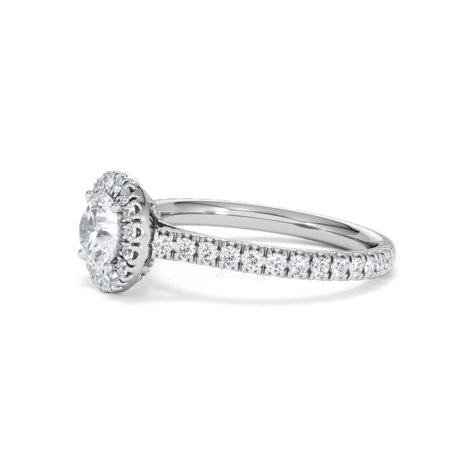 Reina GIA Diamond Halo Engagement Ring in 18K White Gold 1.40ct G/SI2 - Image 74