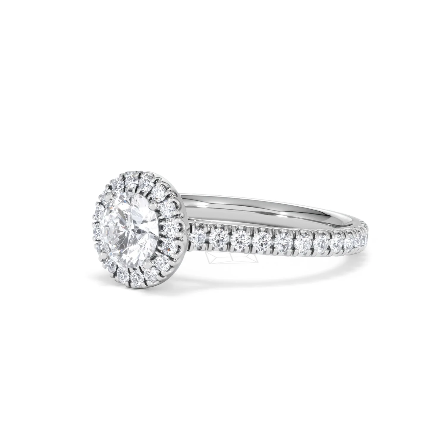 Reina GIA Diamond Halo Engagement Ring in 18K White Gold 1.40ct G/SI2 - Image 79